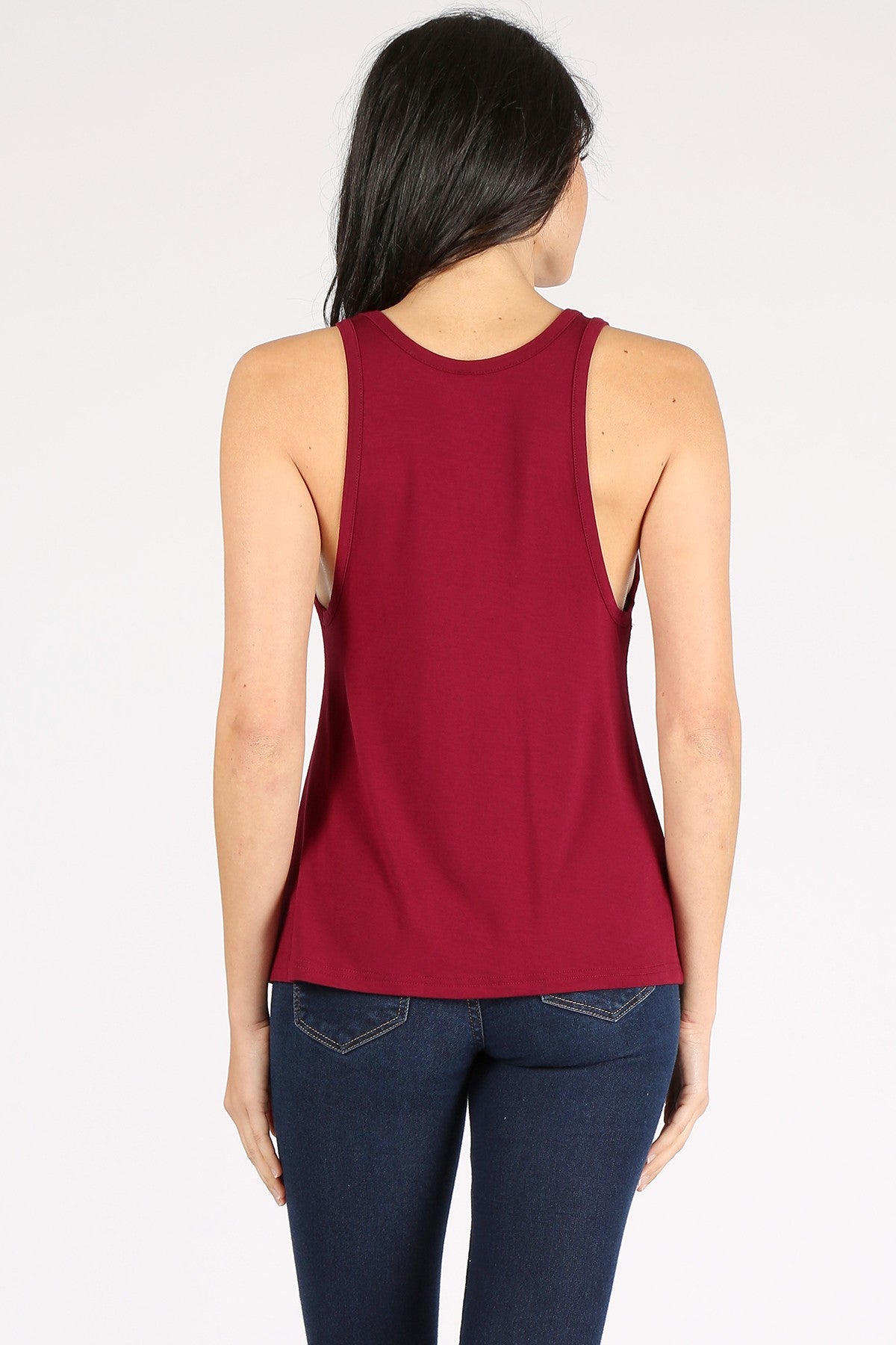 Modal Drop Armhole Loose Tank Top