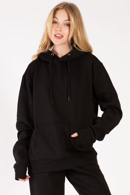 Oversized Fleece Pullover Hoodie