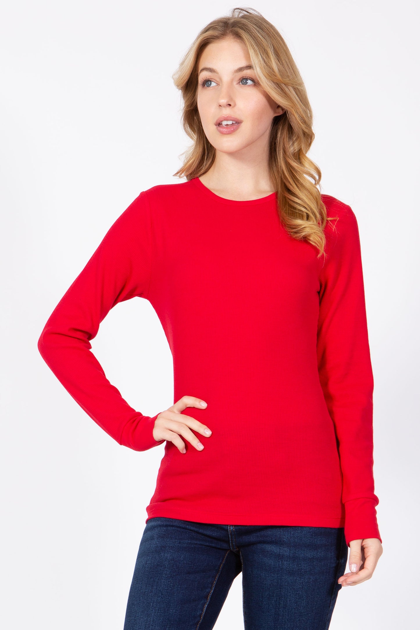 Long Sleeve Round Neck Thermal Top