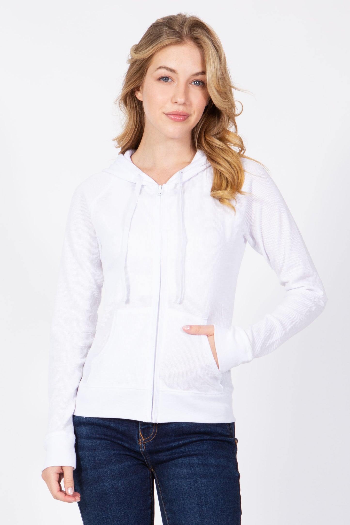 Thermal Zip Up Hoodie Jacket
