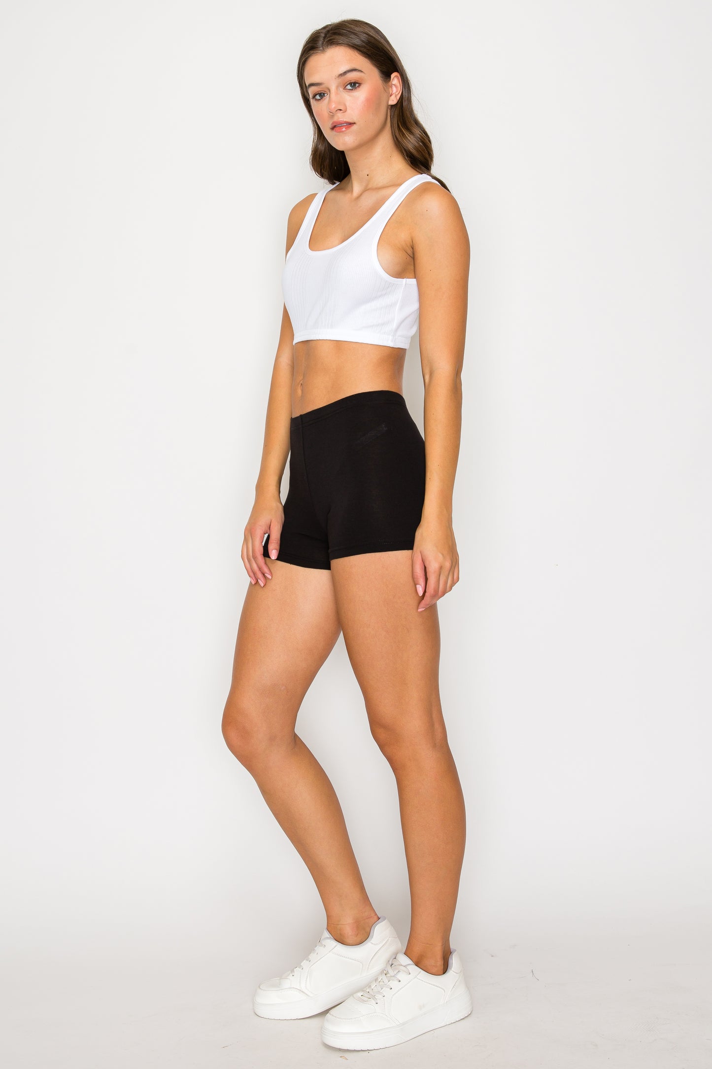 High Waist Biker Shorts (Plus Size)