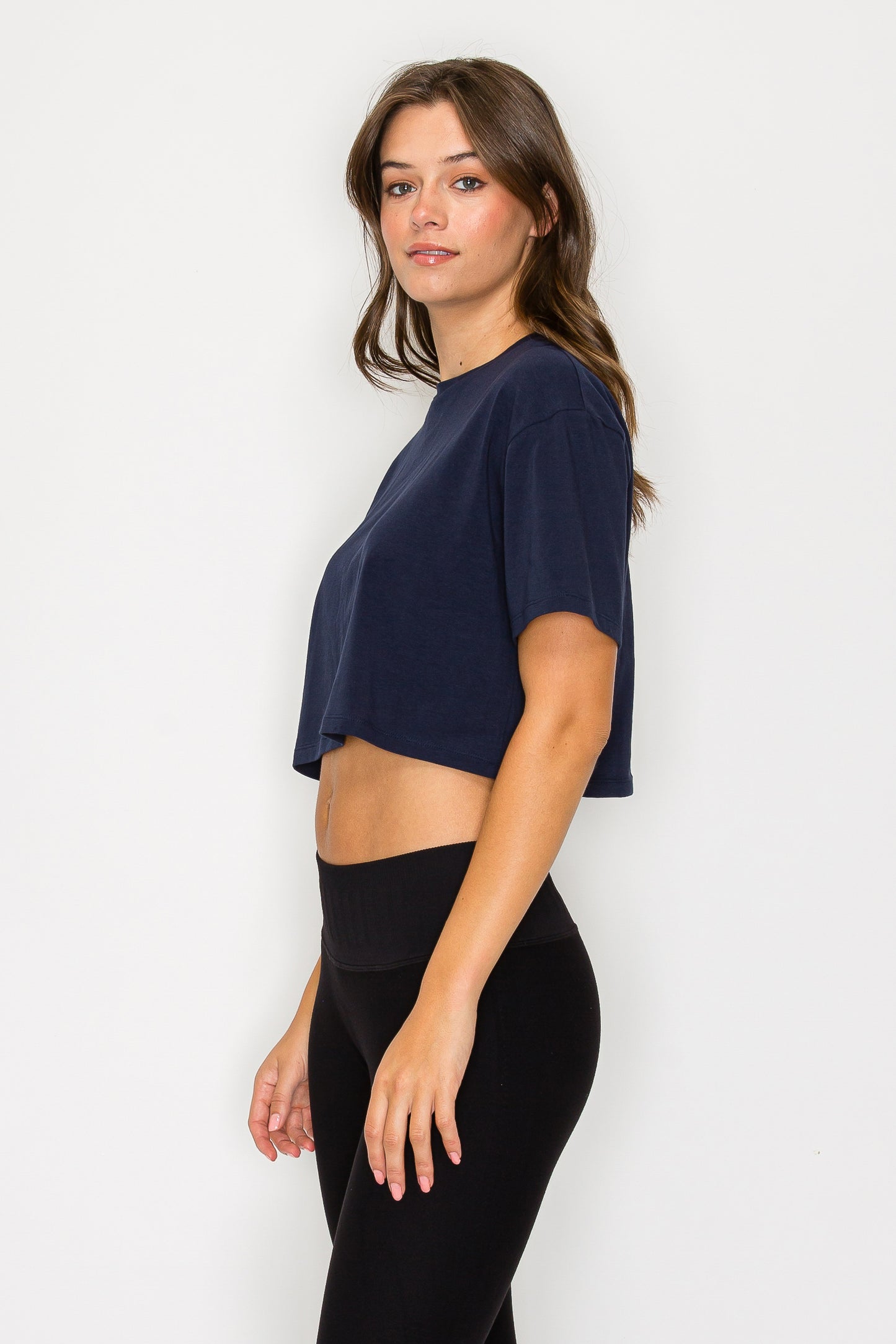 Oversized Short Sleeve Cropped T-Shirt