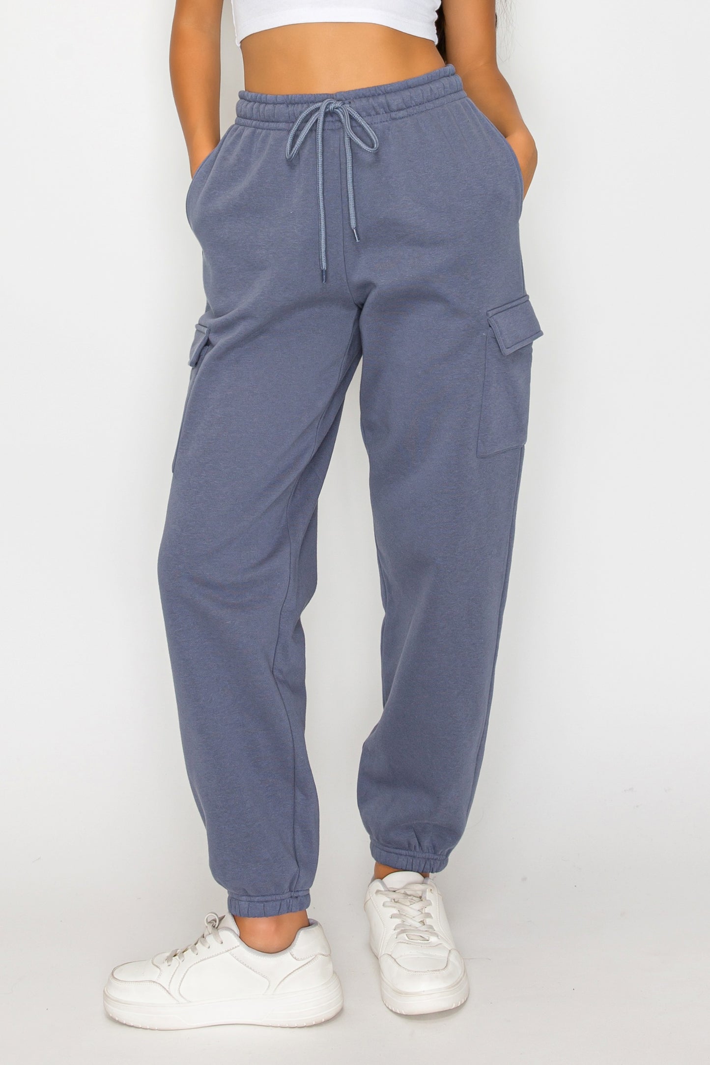 Relaxed Fleece Cargo Sweatpants