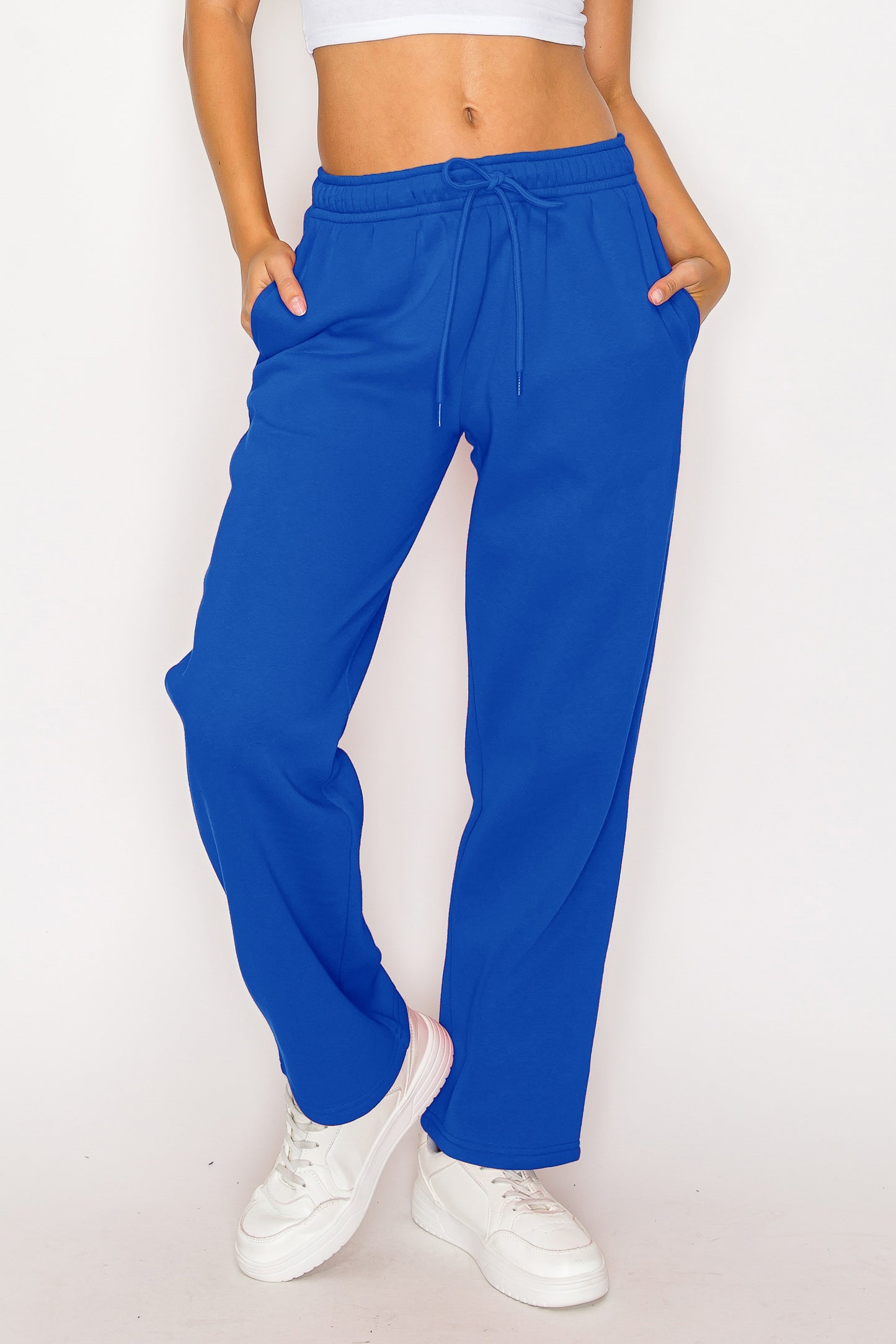 Straight Leg Fleece Sweatpants