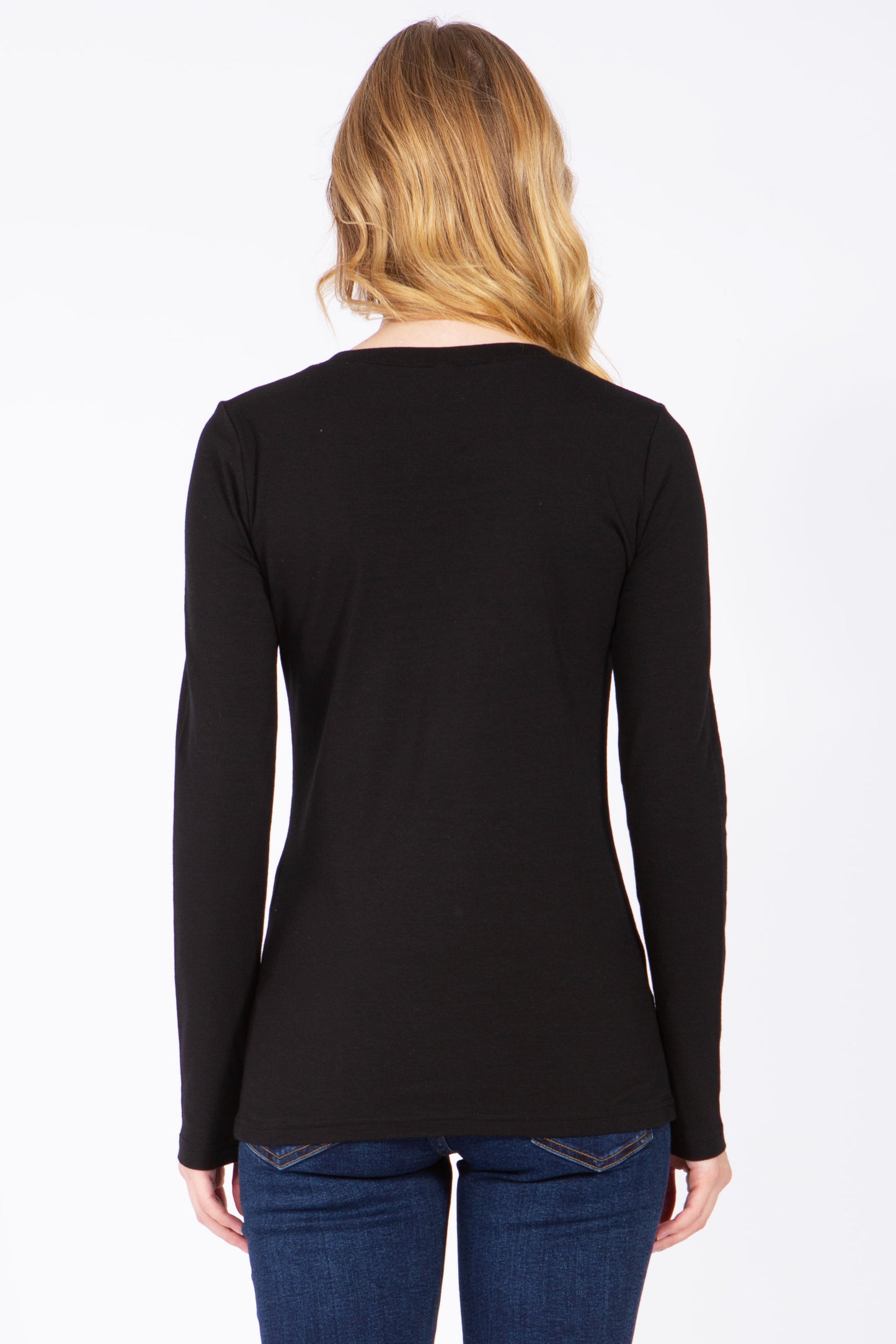 Basic Long Sleeve Round Neck Tee