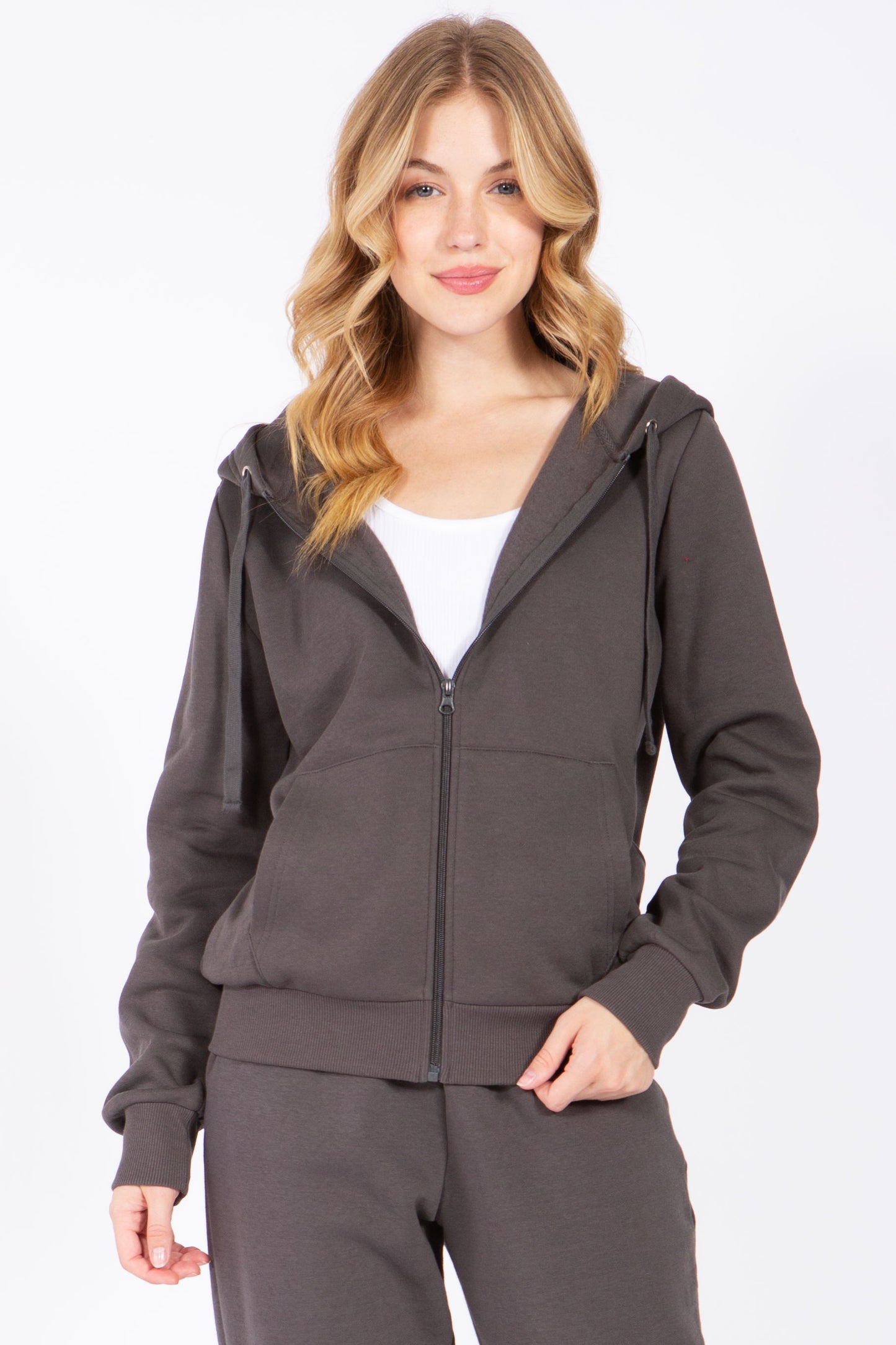 Fleece Zipper Jacket Hoodie