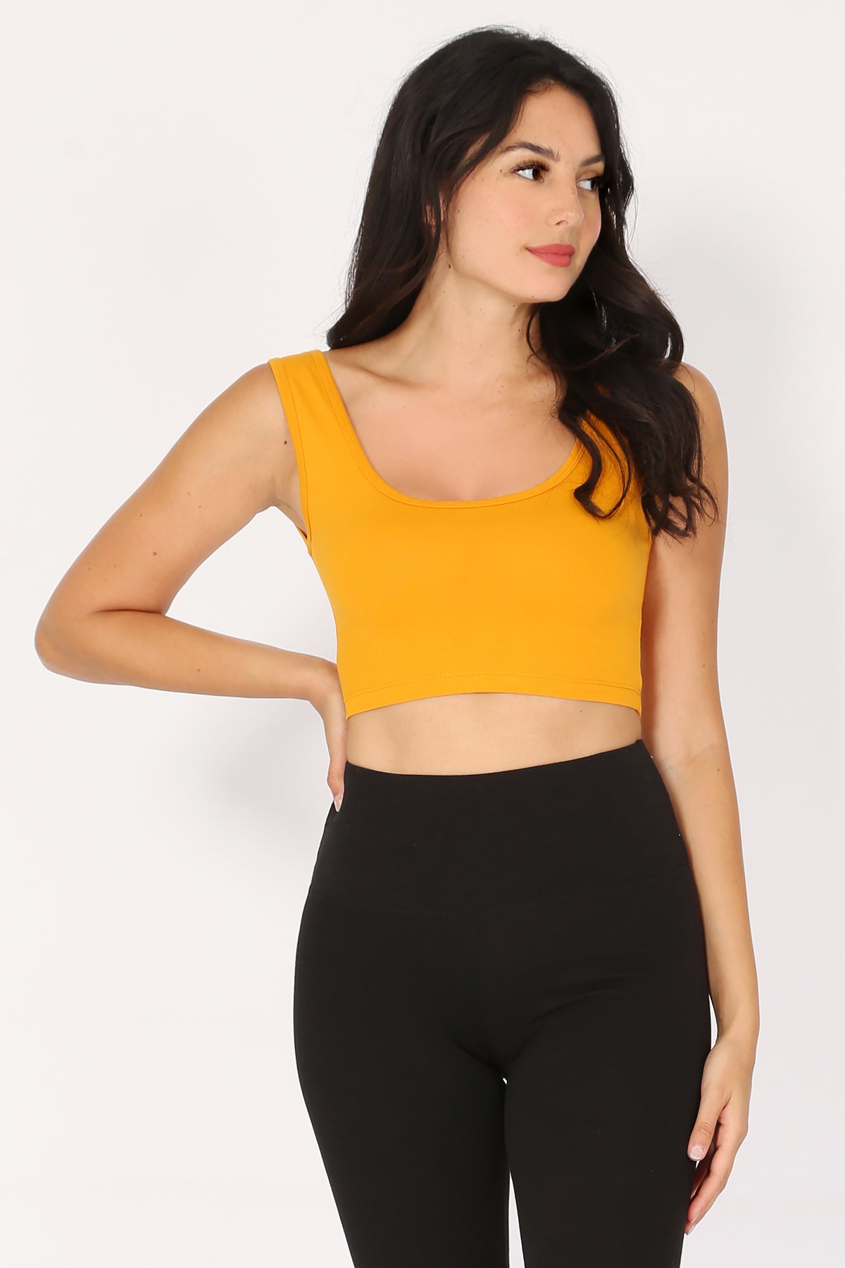 Scoop Neck Bra Tank Top