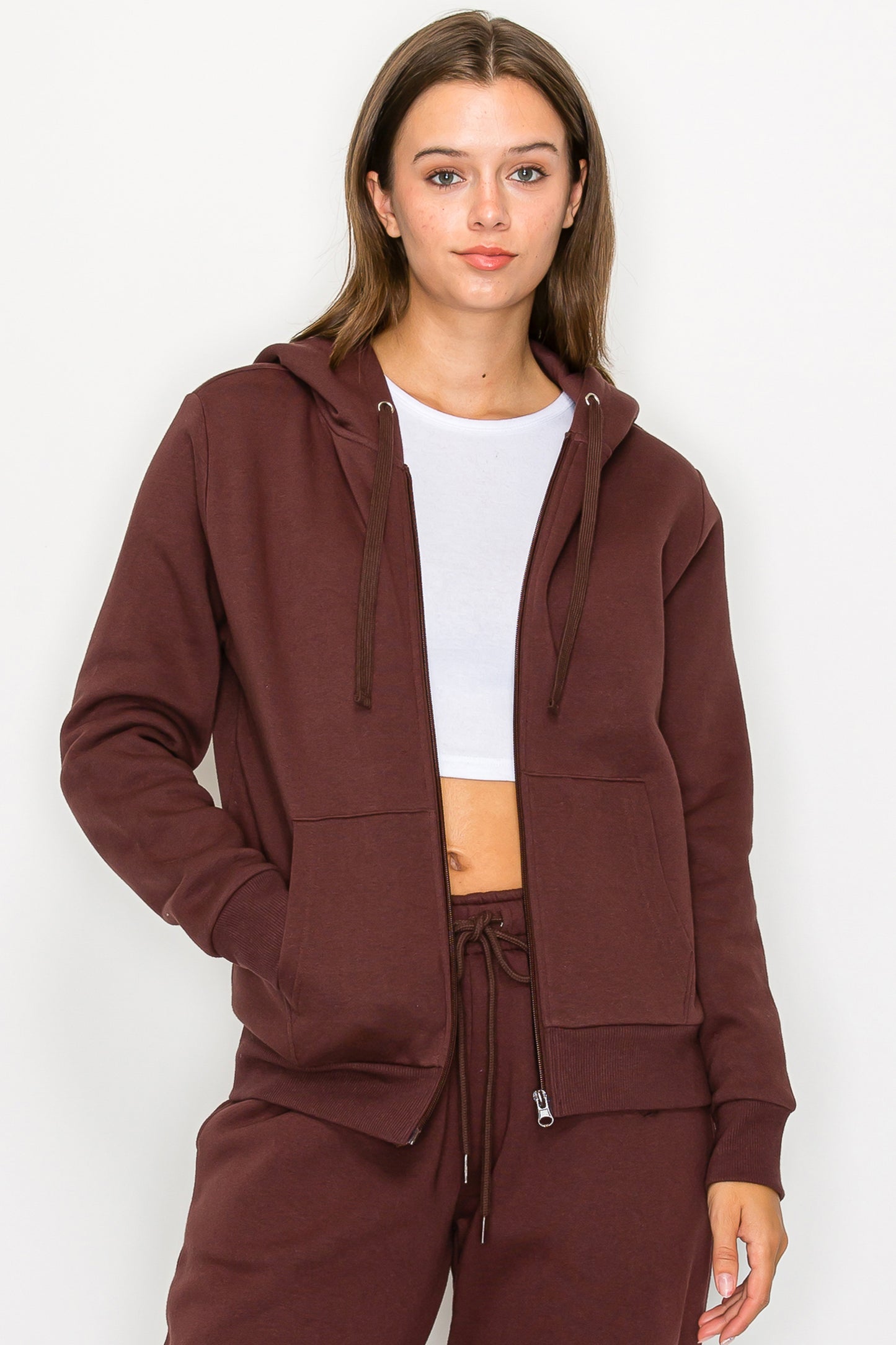Fleece Zipper Jacket Hoodie