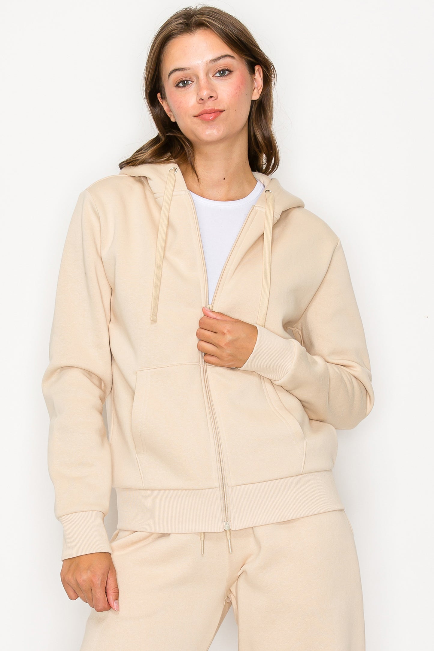 Fleece Zipper Jacket Hoodie