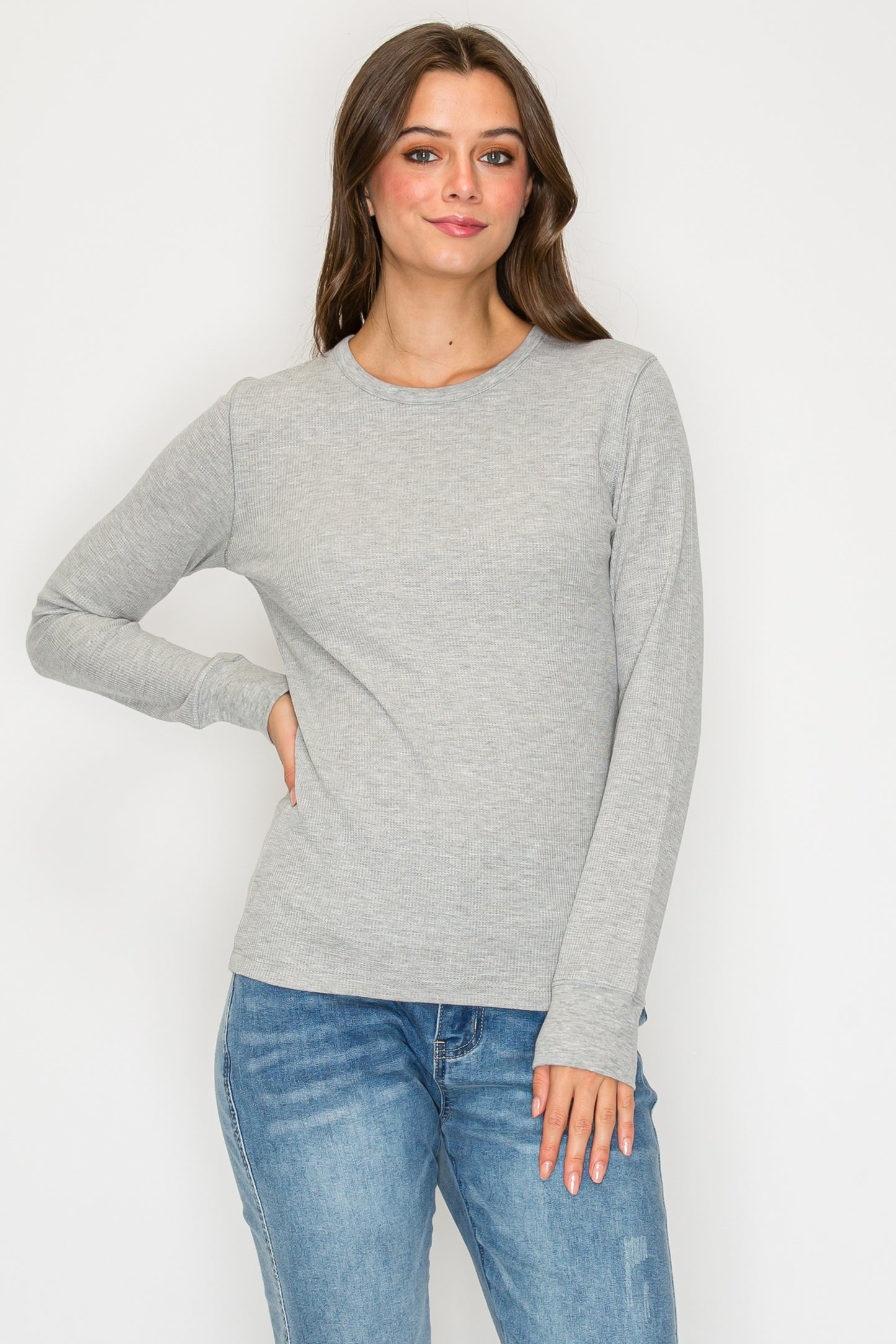 Long Sleeve Round Neck Thermal Top