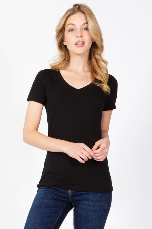 Short Sleeve V-Neck T-Shirt