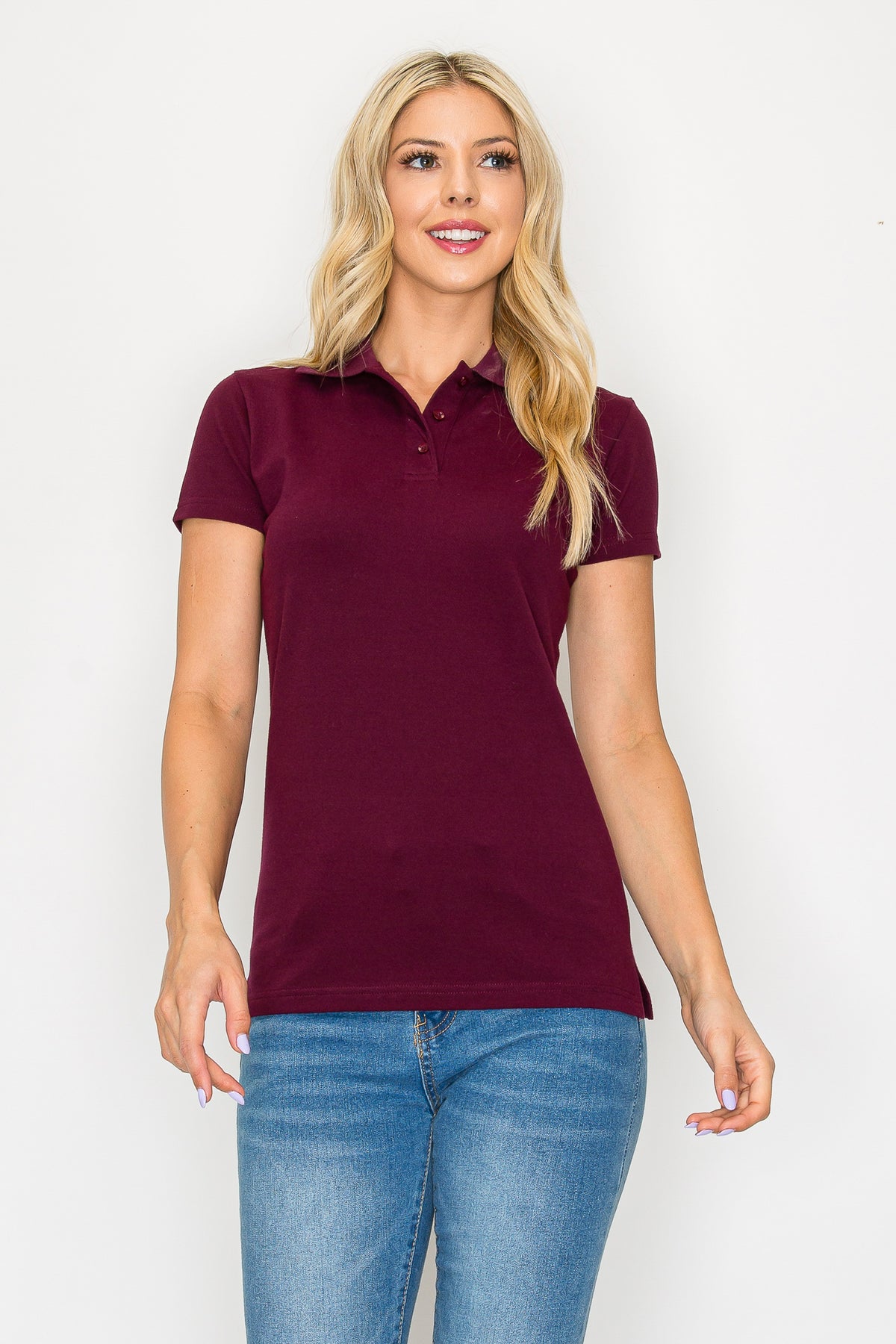 Uniform Pique Polo Shirt (Plus Size)