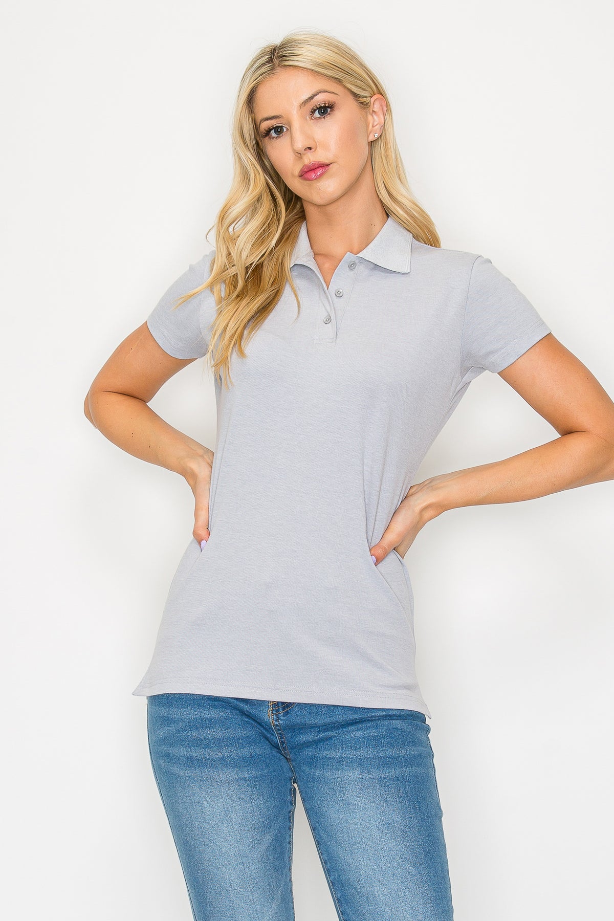 Uniform Pique Polo Shirt (Plus Size)
