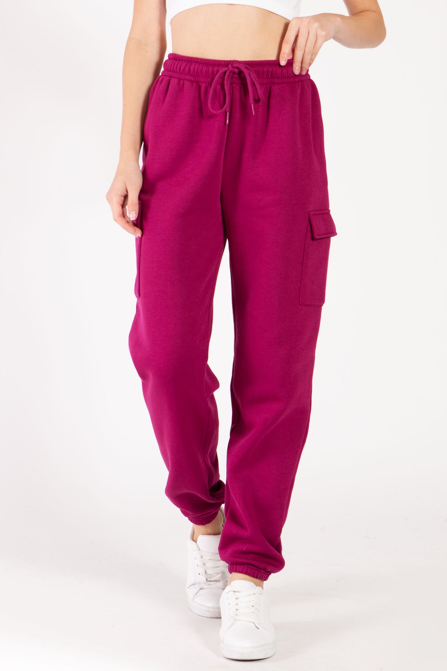 Relaxed Fleece Cargo Sweatpants