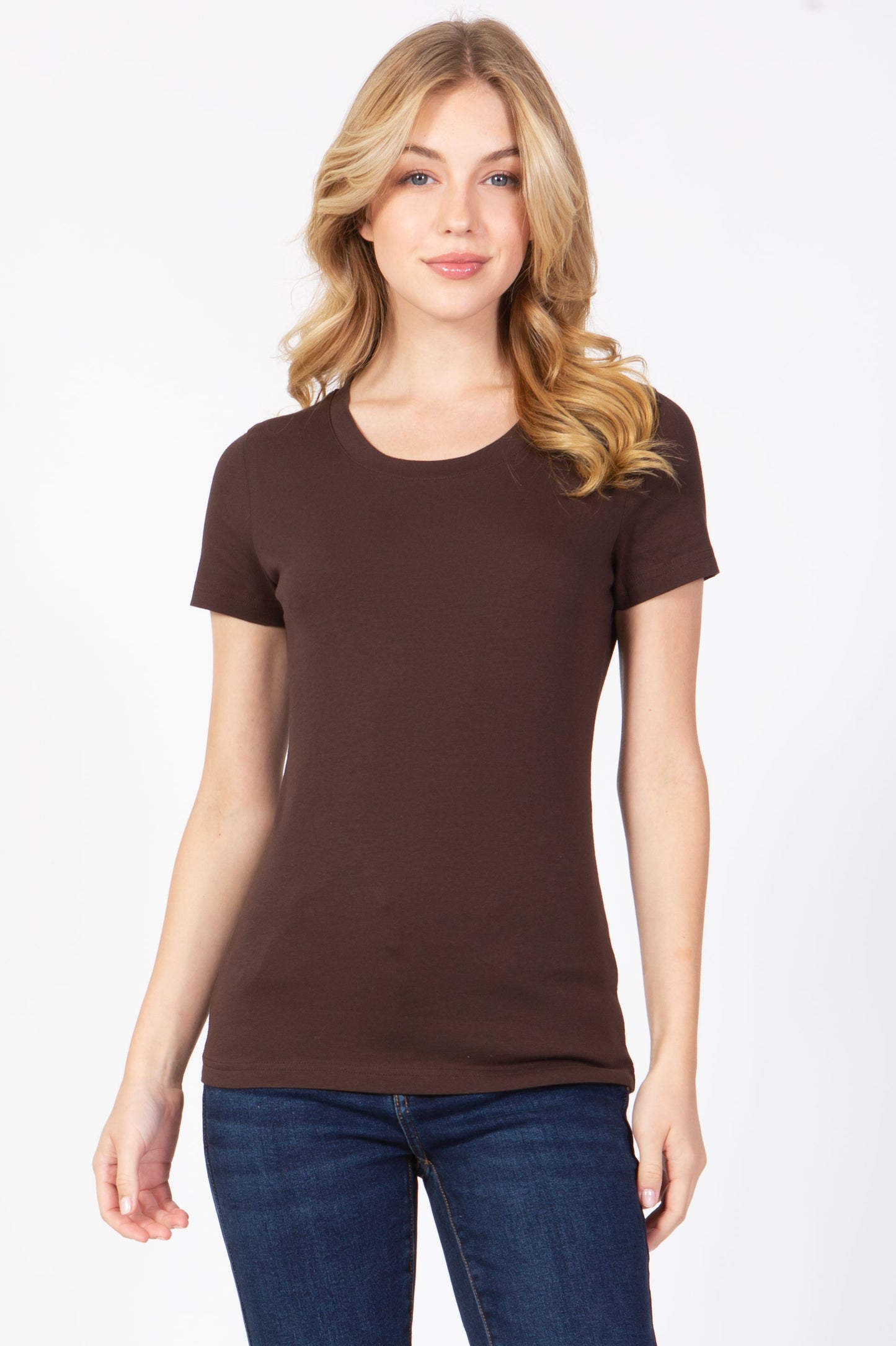 Short Sleeve Round Neck T-Shirt (Plus Size)