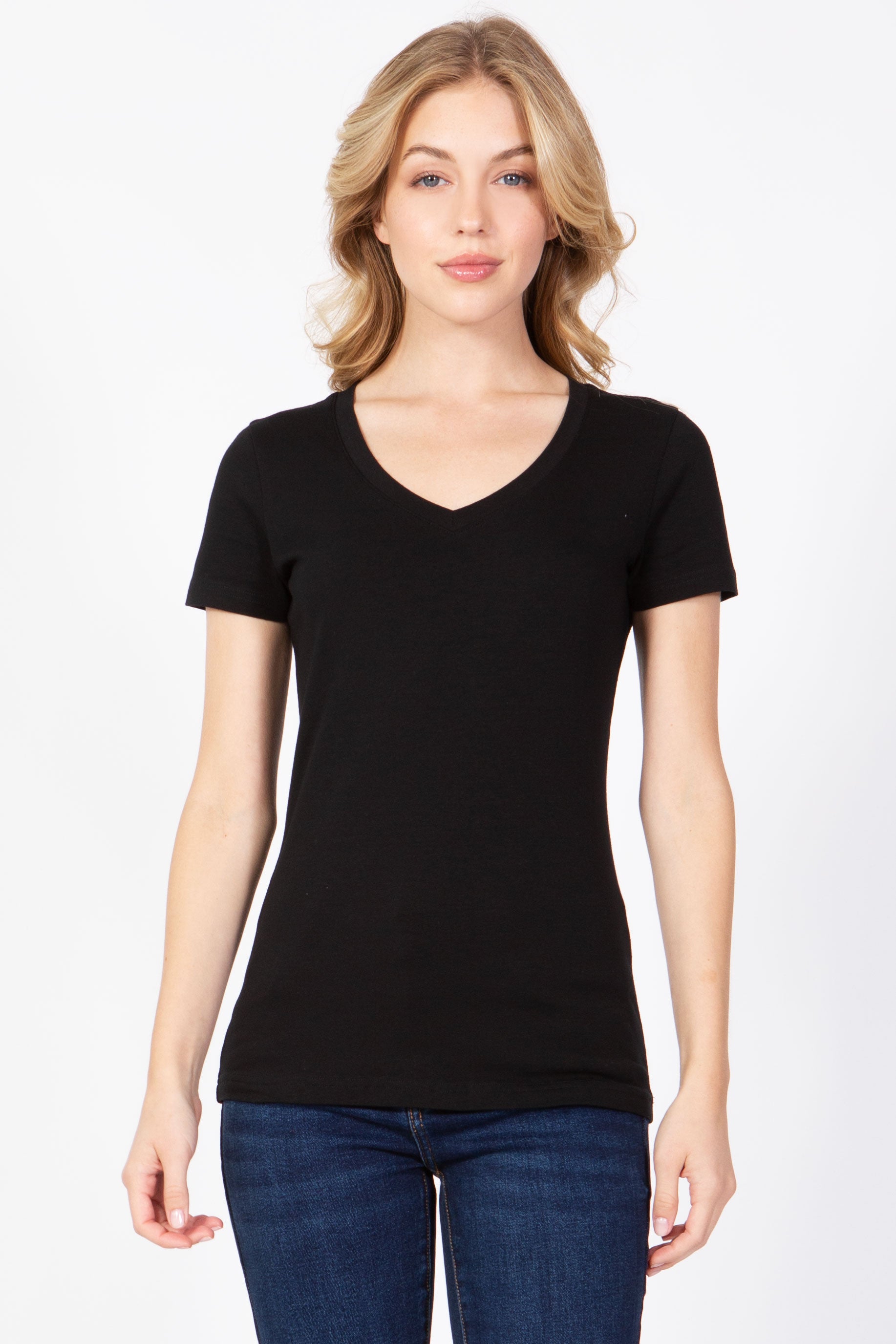Short Sleeve V-Neck T-Shirt – Rosio