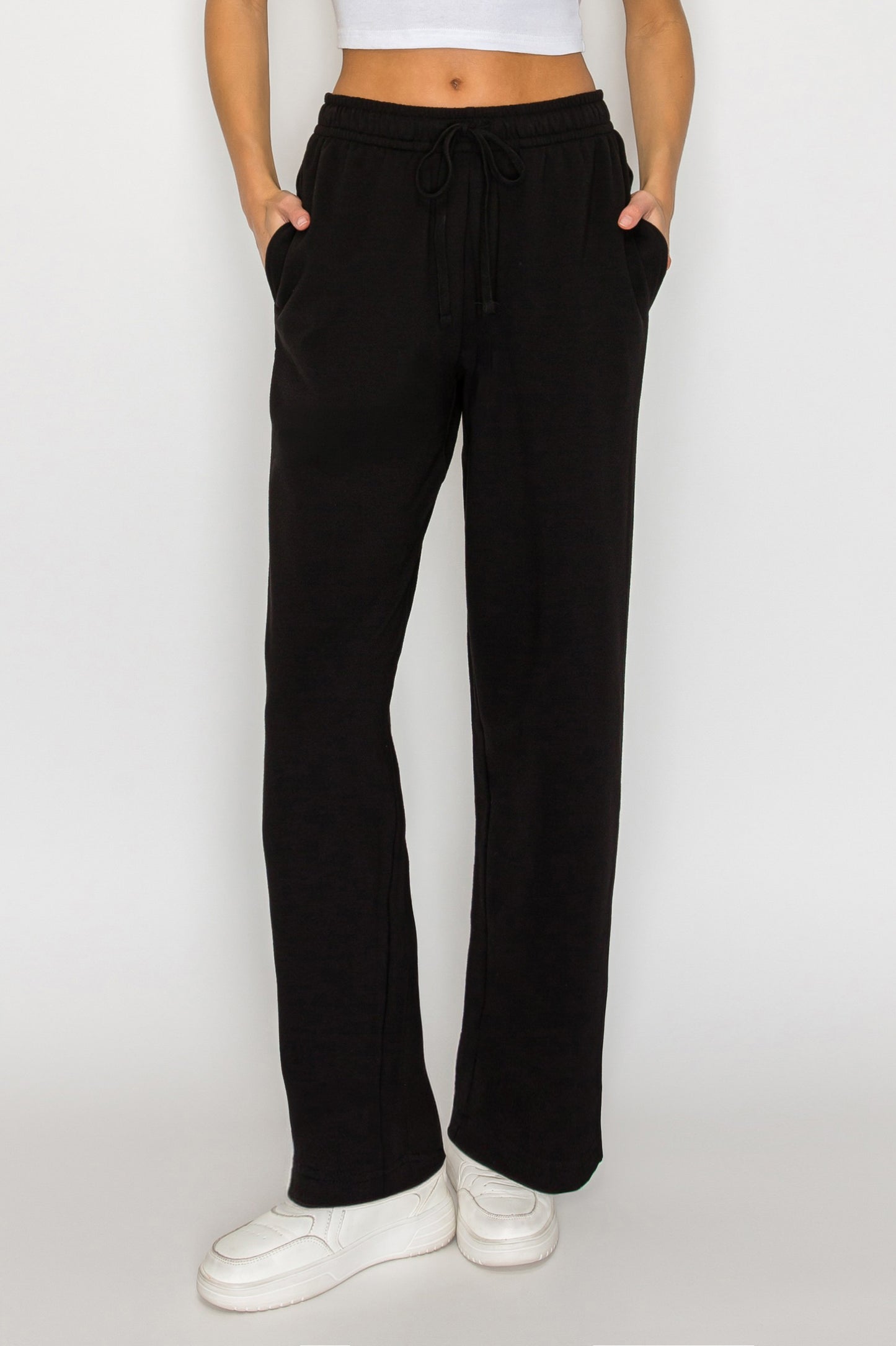 French Terry Straight Leg Sweatpants