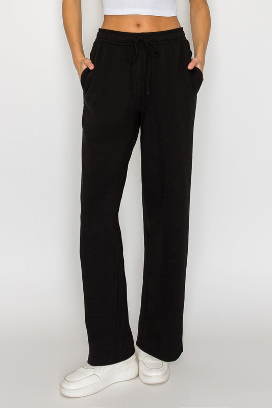 French Terry Straight Leg Sweatpants