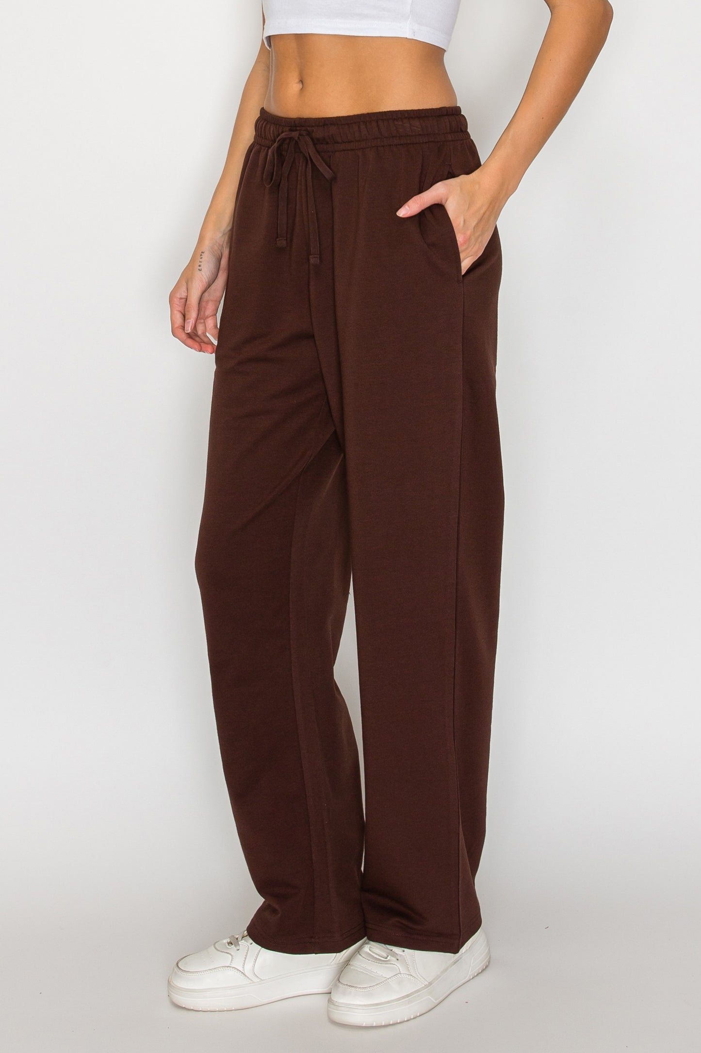 French Terry Straight Leg Sweatpants