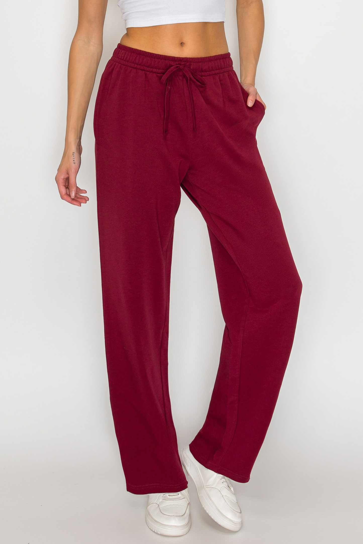 French Terry Straight Leg Sweatpants