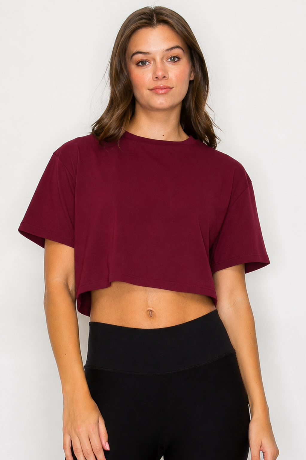 Oversized Short Sleeve Cropped T-Shirt