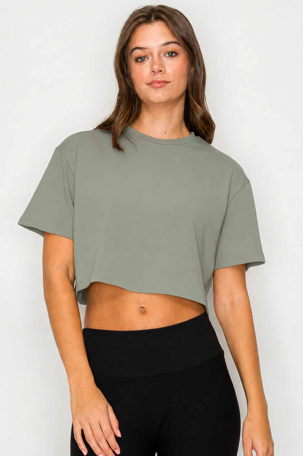 Oversized Short Sleeve Cropped T-Shirt