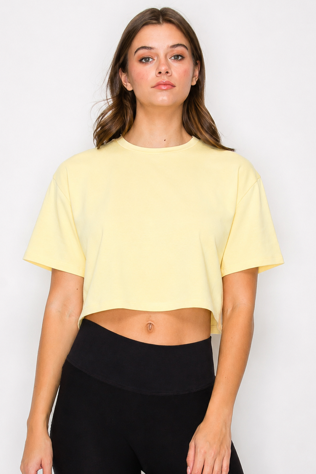Oversized Short Sleeve Cropped T-Shirt