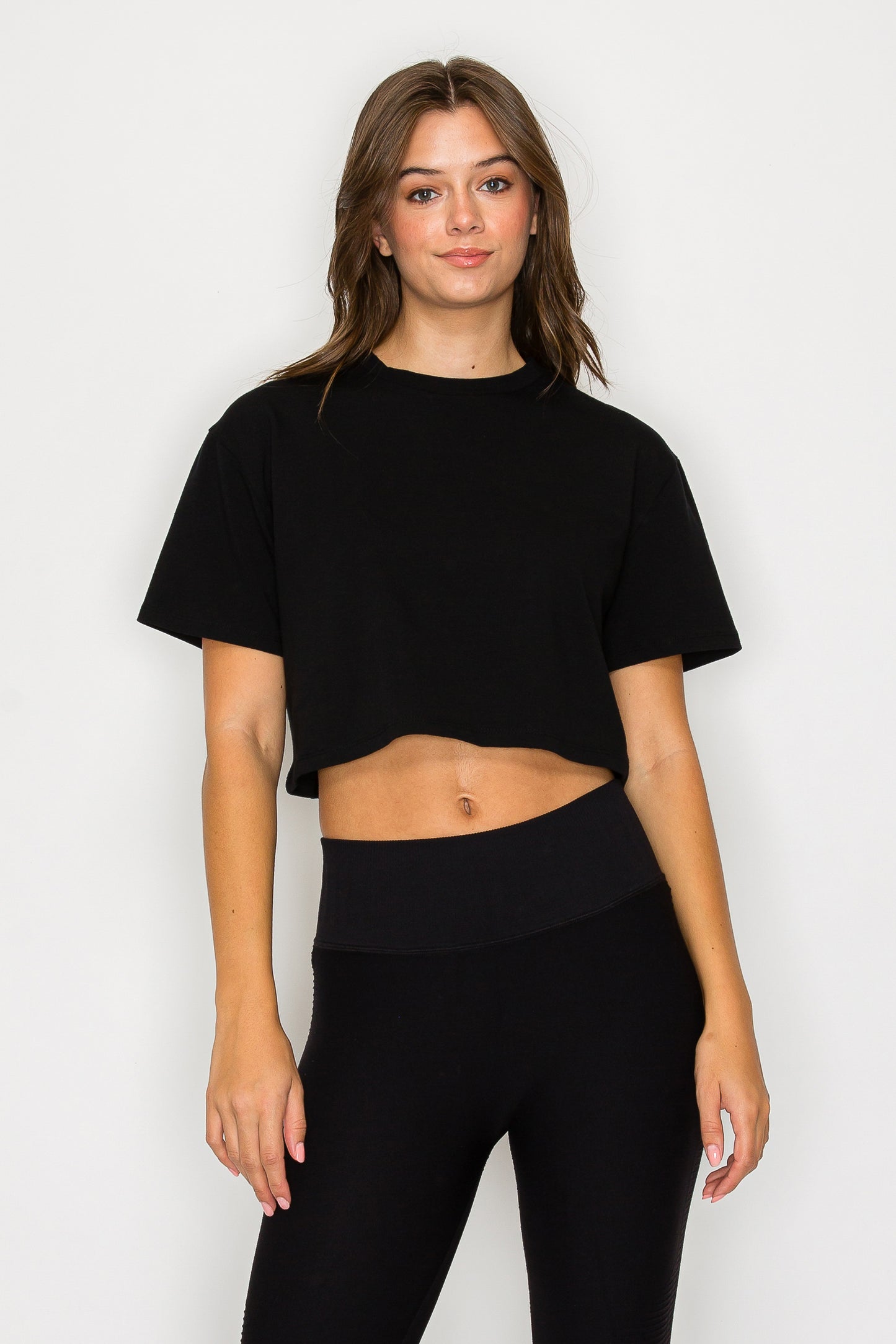 Oversized Short Sleeve Cropped T-Shirt