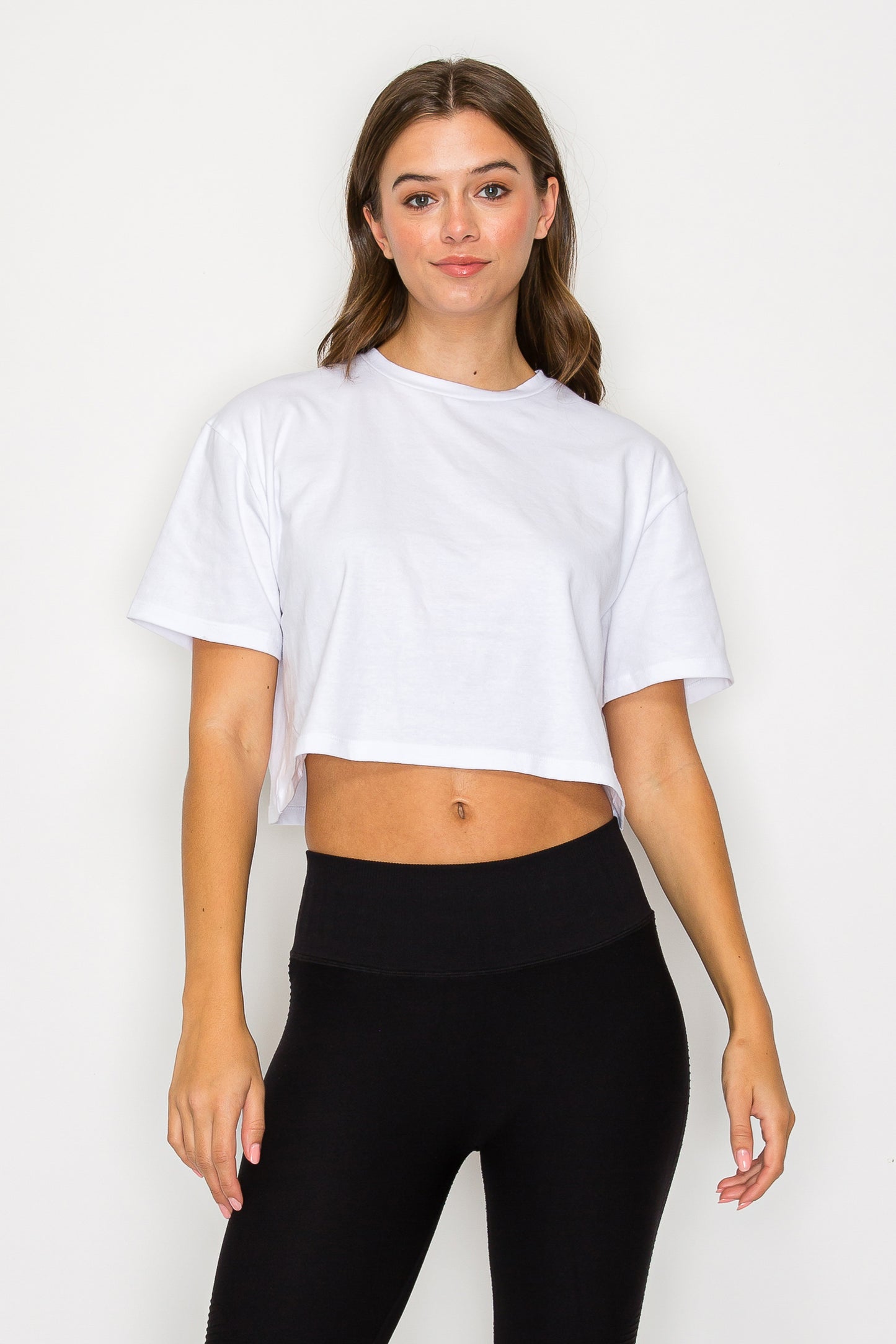 Oversized Short Sleeve Cropped T-Shirt