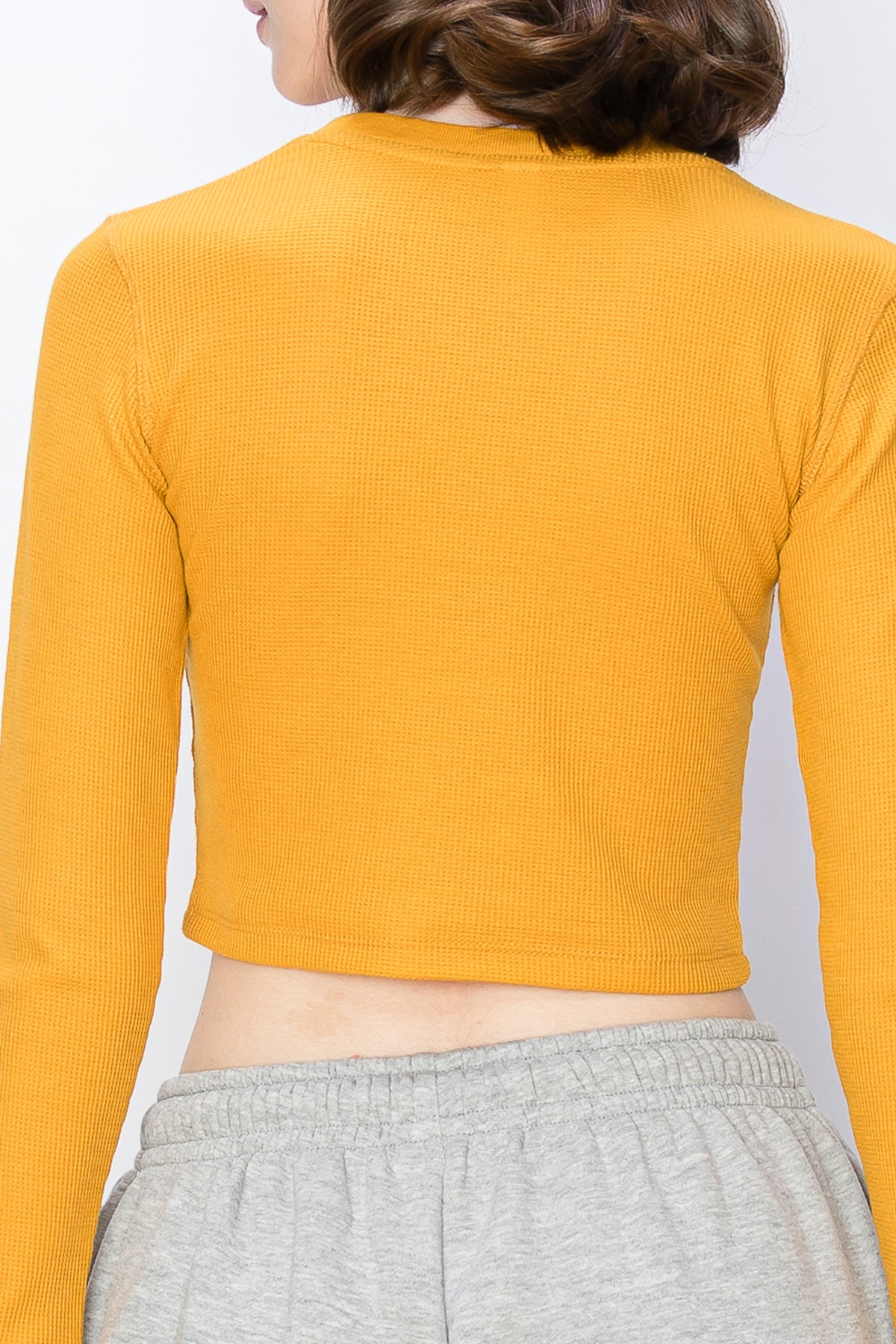 Long Sleeve Cropped Thermal Top