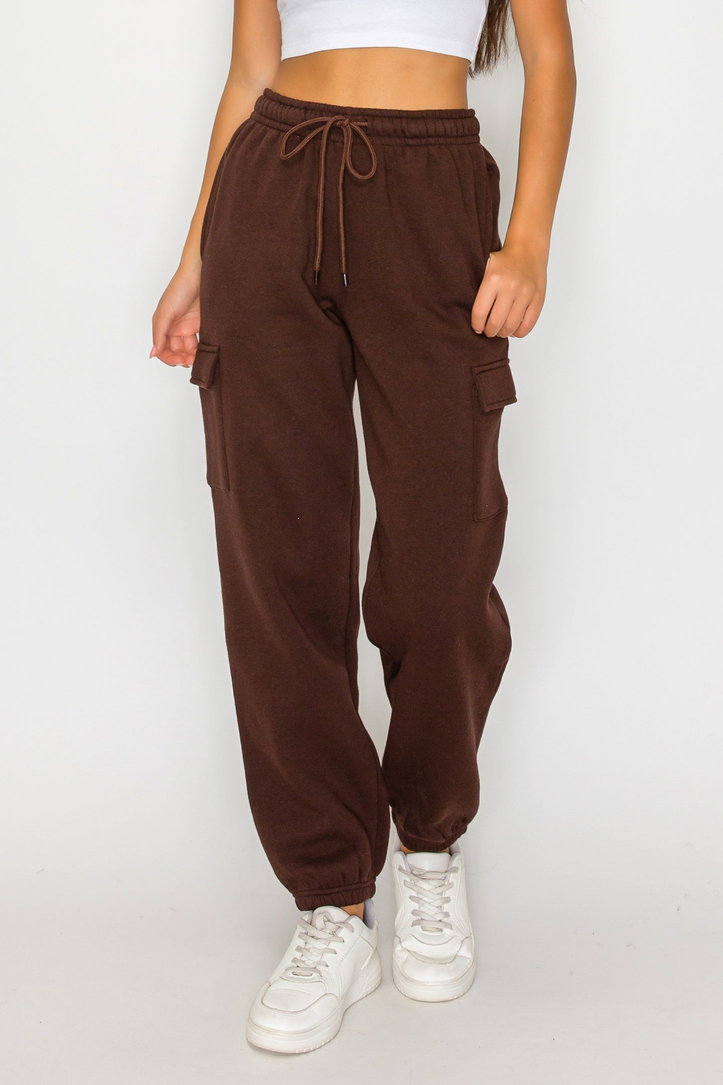 Relaxed Fleece Cargo Sweatpants