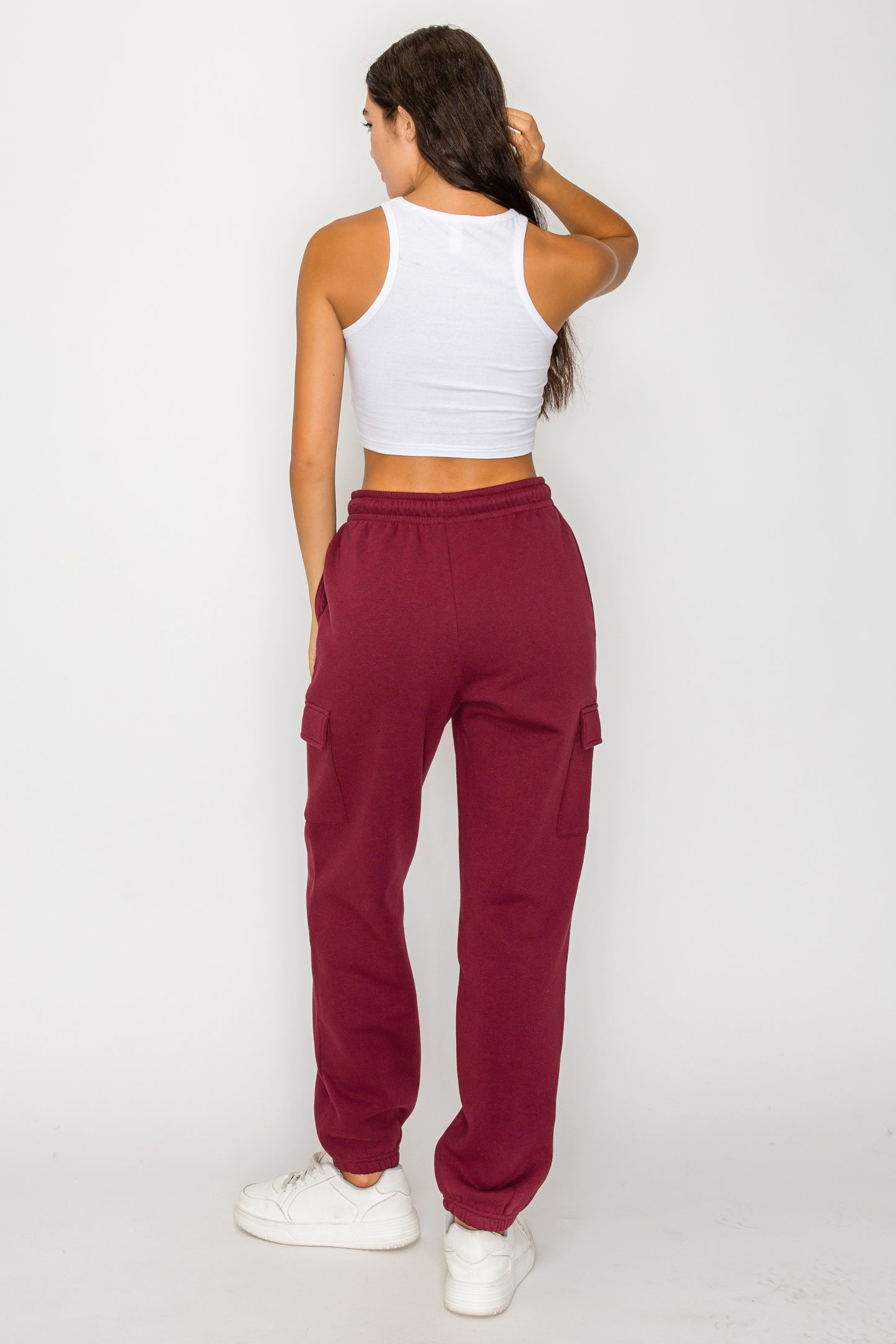 Relaxed Fleece Cargo Sweatpants