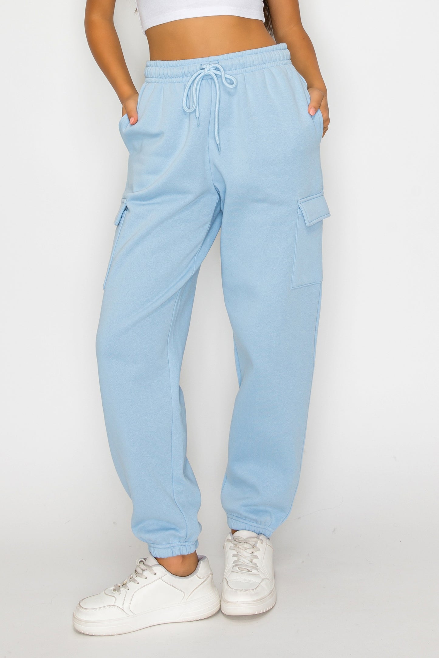 Relaxed Fleece Cargo Sweatpants