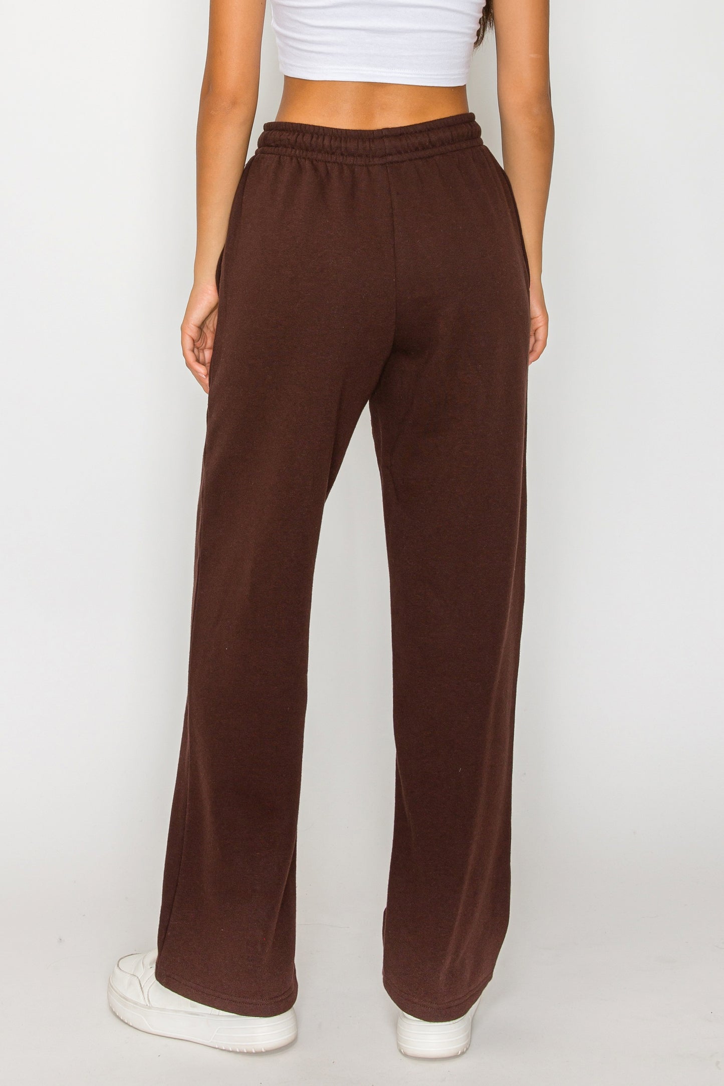Straight Leg Fleece Sweatpants