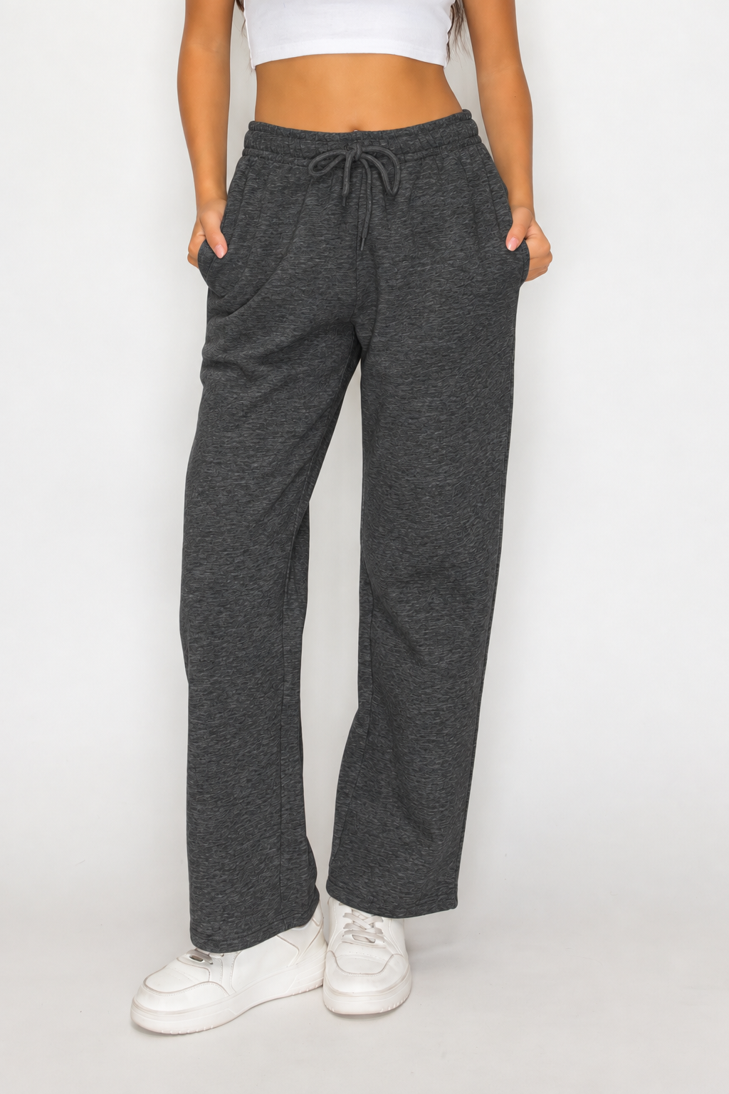 Straight Leg Fleece Sweatpants