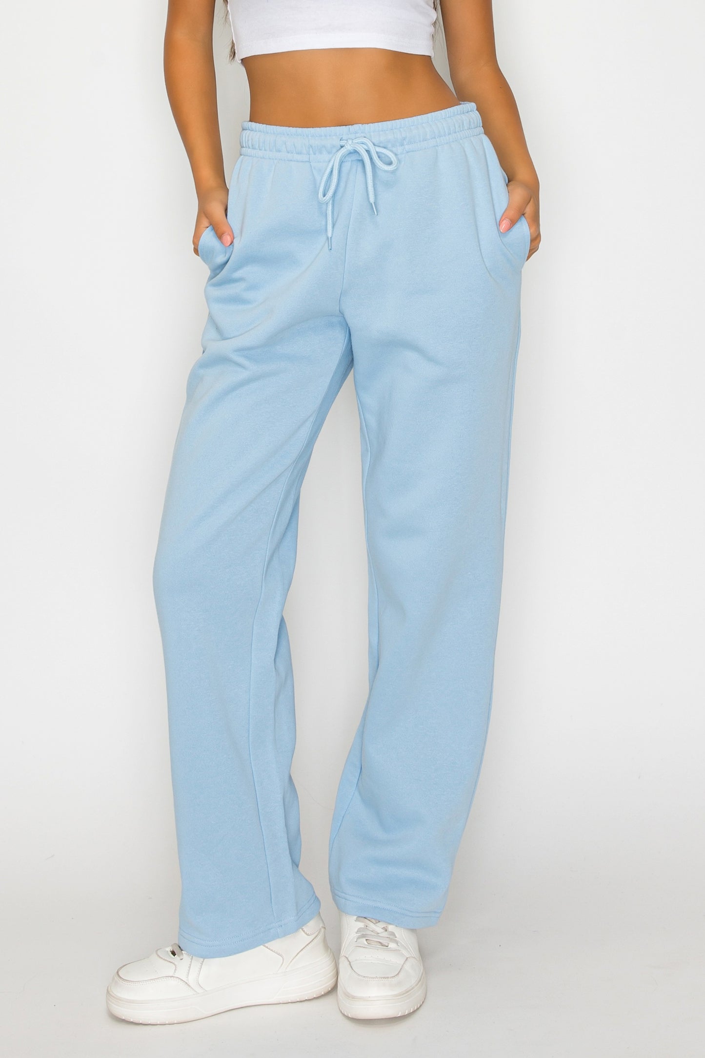 Straight Leg Fleece Sweatpants