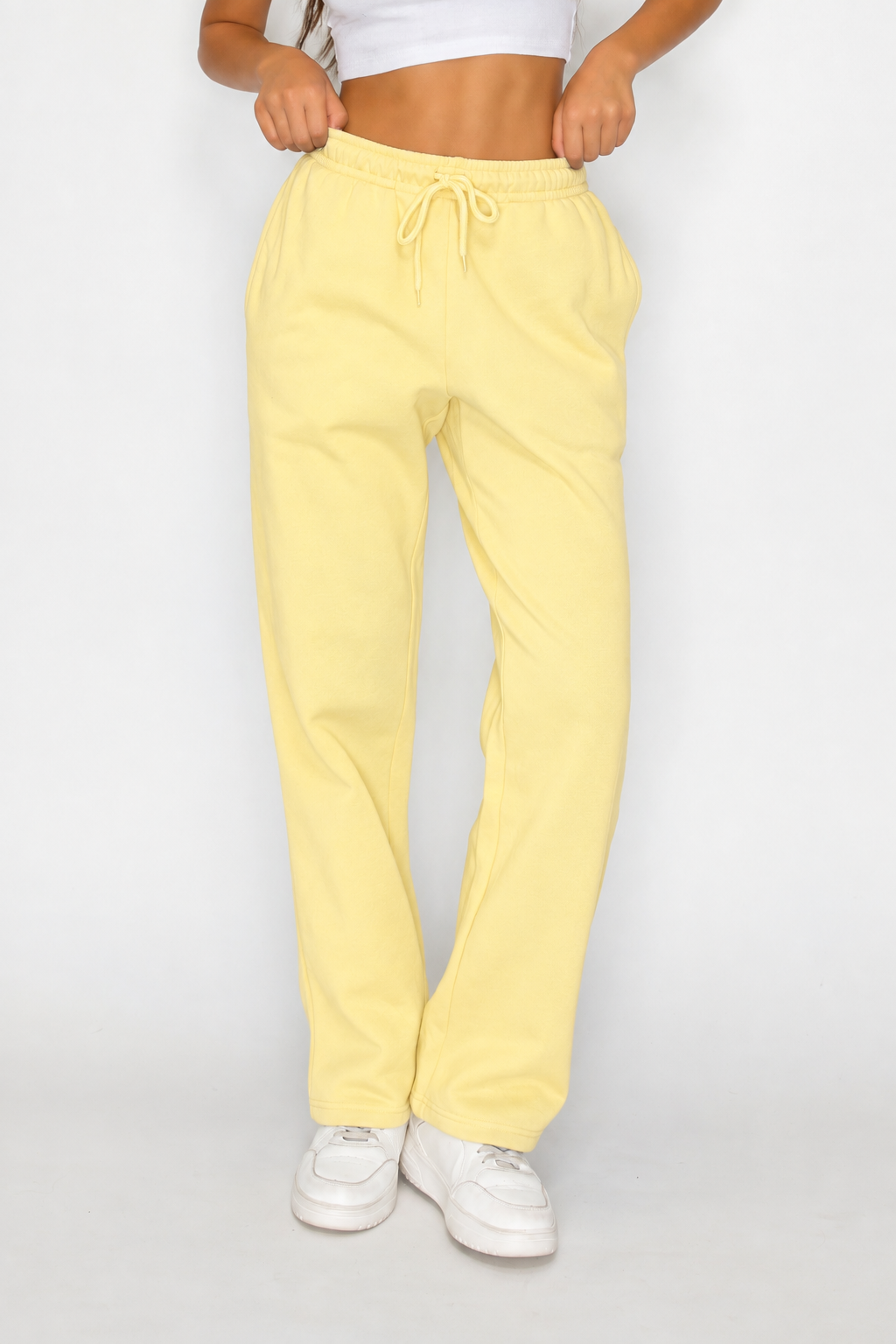Straight Leg Fleece Sweatpants