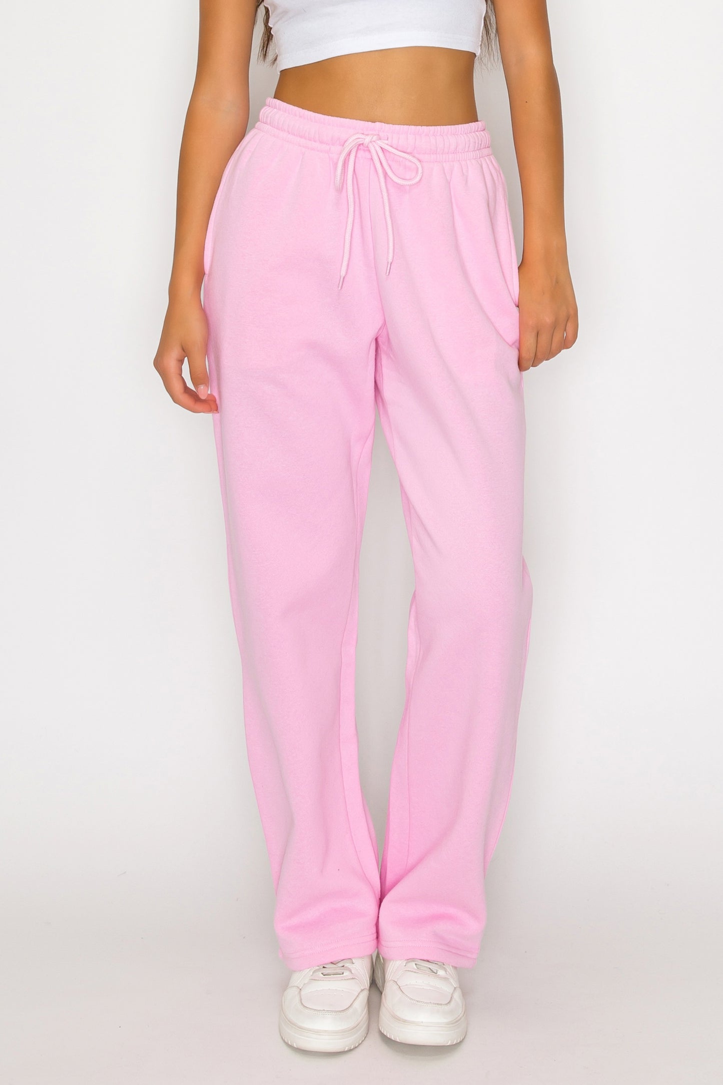 Straight Leg Fleece Sweatpants
