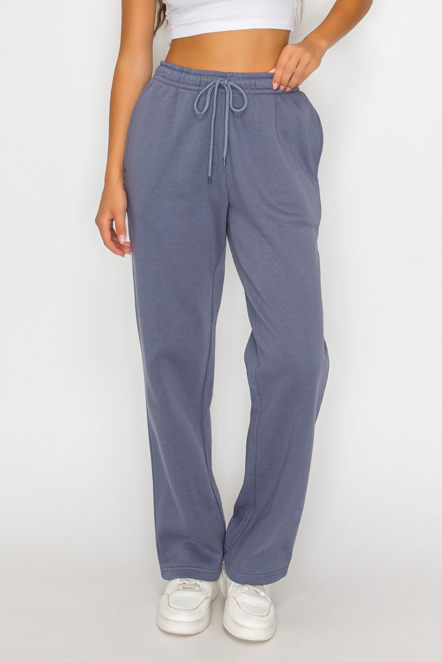 Straight Leg Fleece Sweatpants