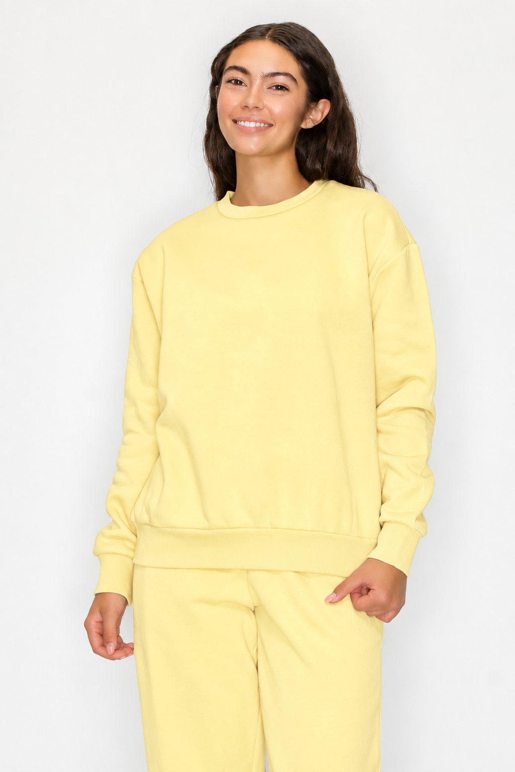 Relaxed Crewneck Fleece Sweatshirt