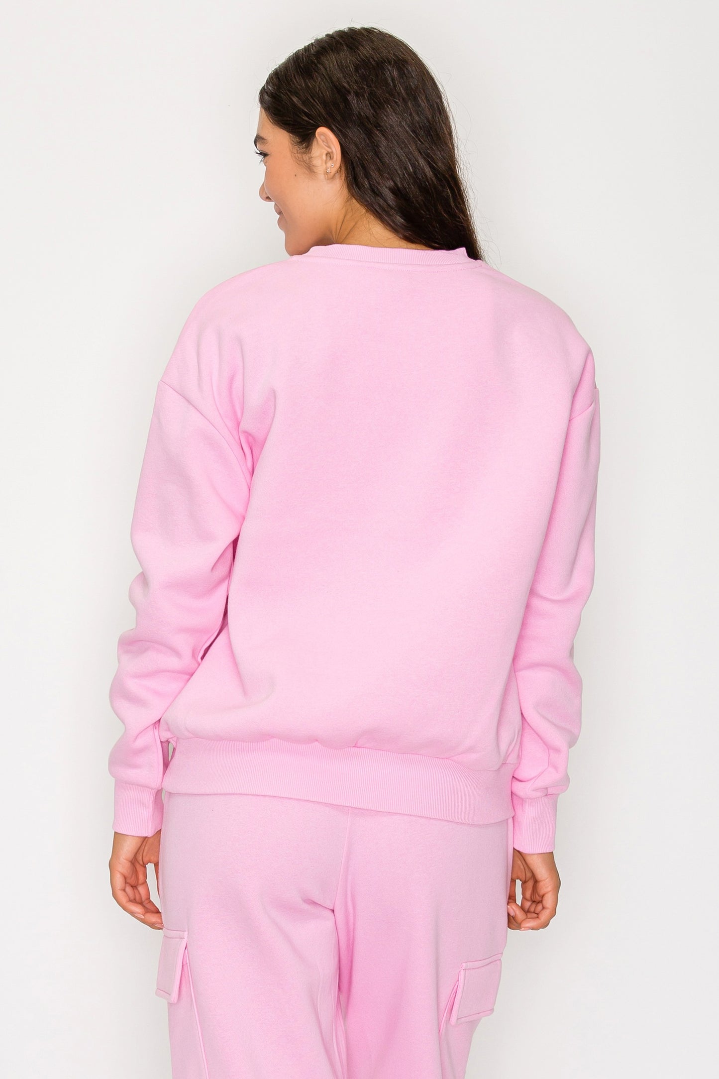 Relaxed Crewneck Fleece Sweatshirt