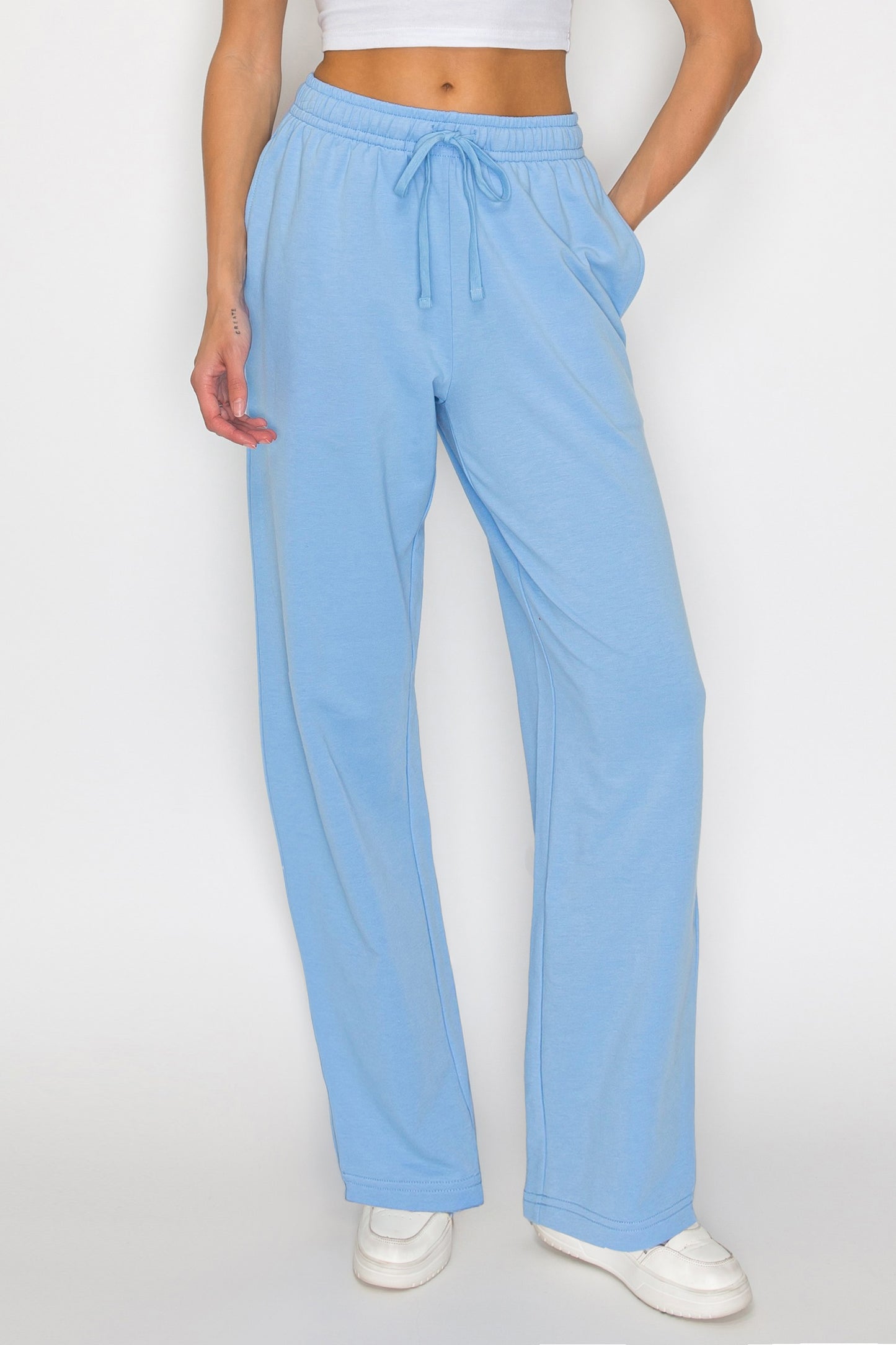 French Terry Straight Leg Sweatpants