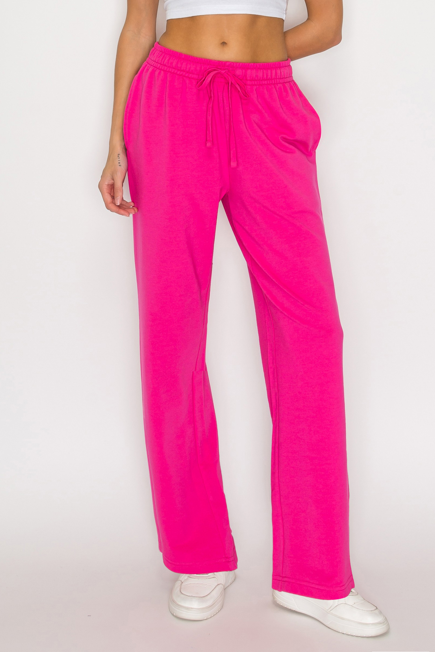 French Terry Straight Leg Sweatpants