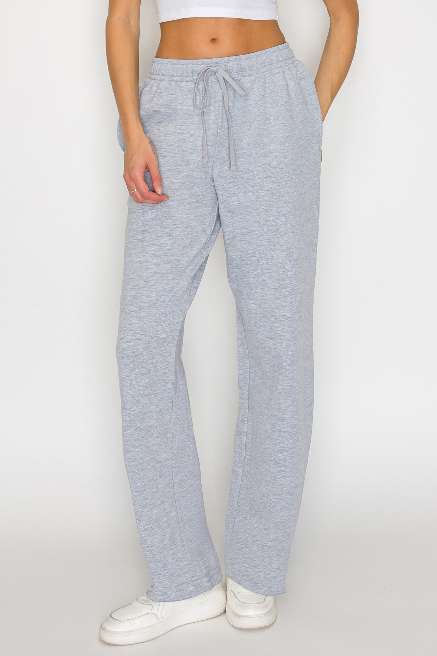French Terry Straight Leg Sweatpants