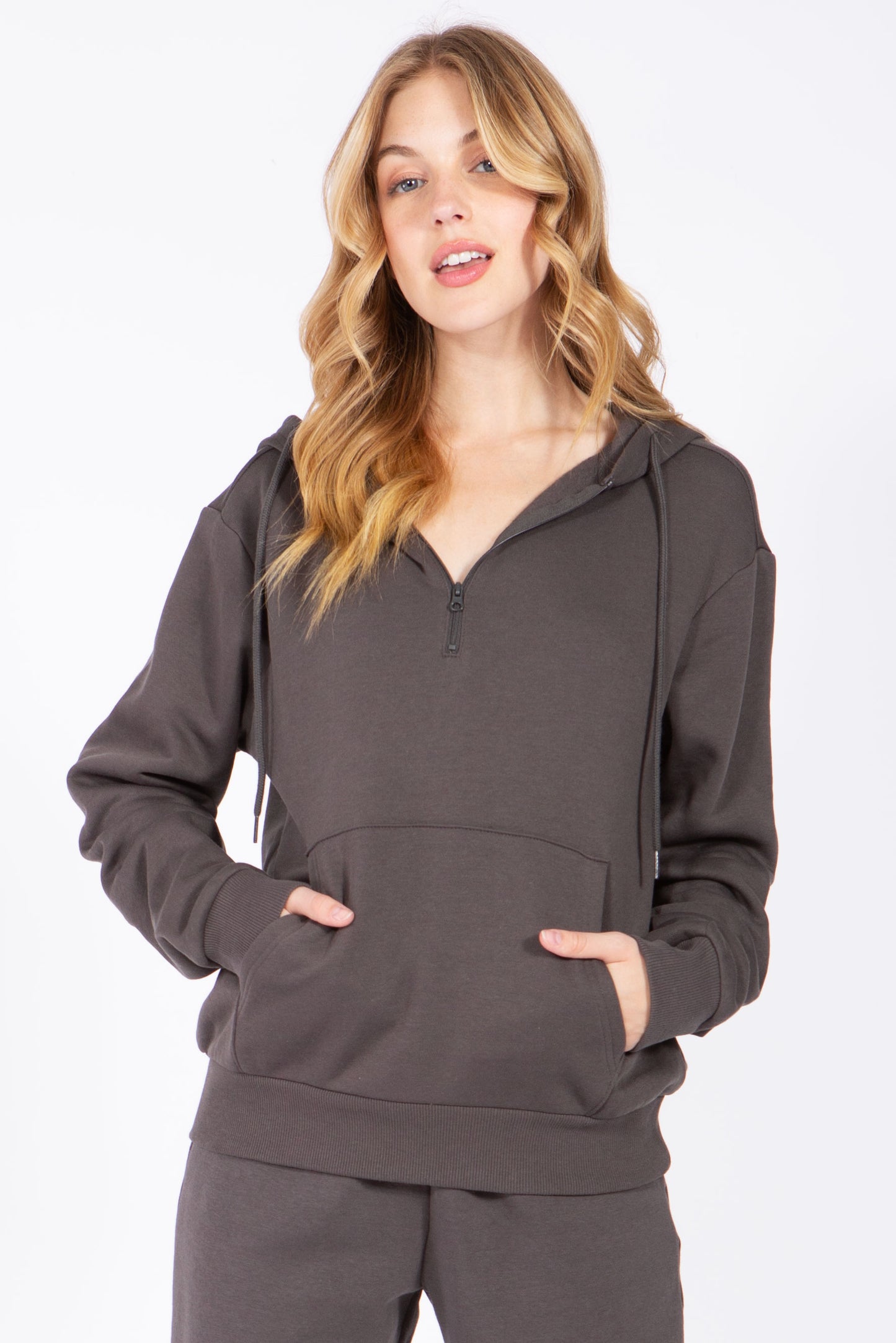 Quarter Zip Fleece Hoodie