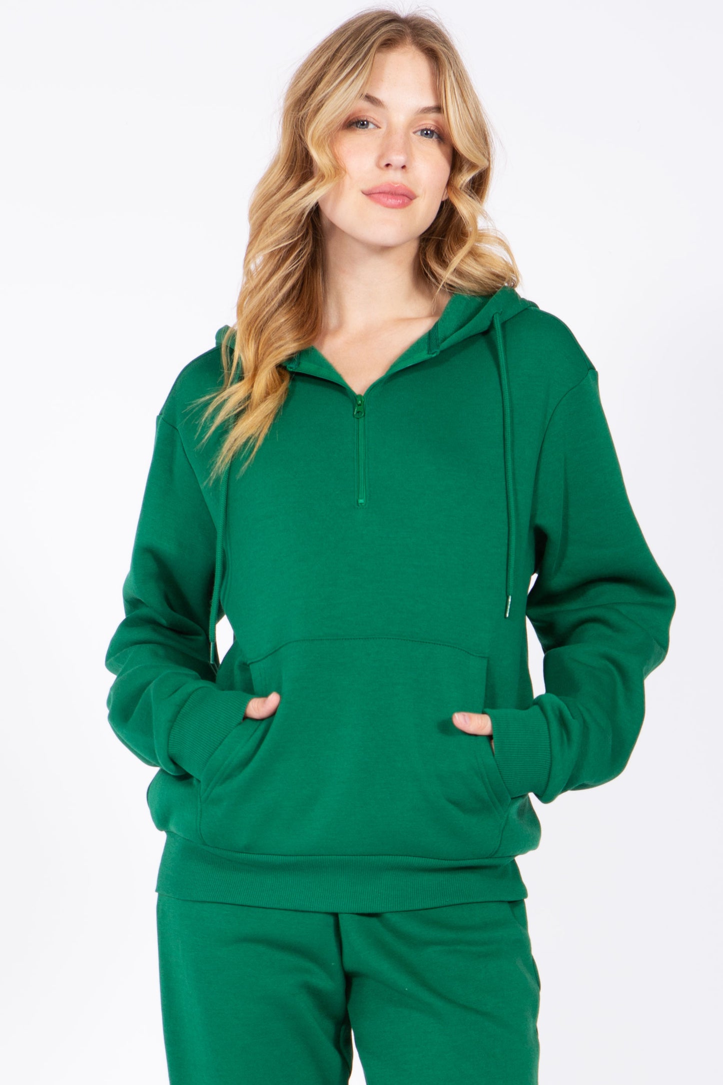 Quarter Zip Fleece Hoodie