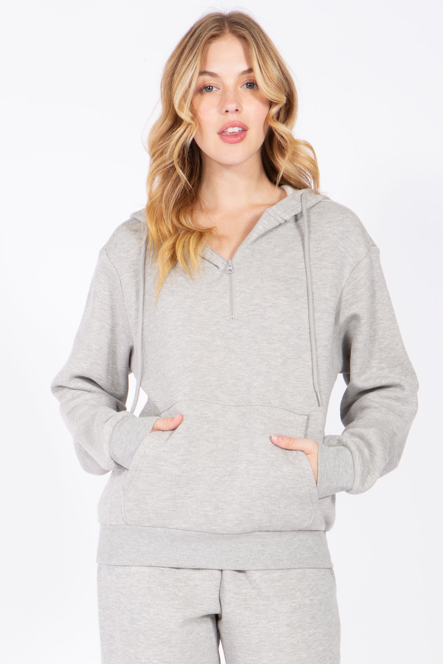 Quarter Zip Fleece Hoodie