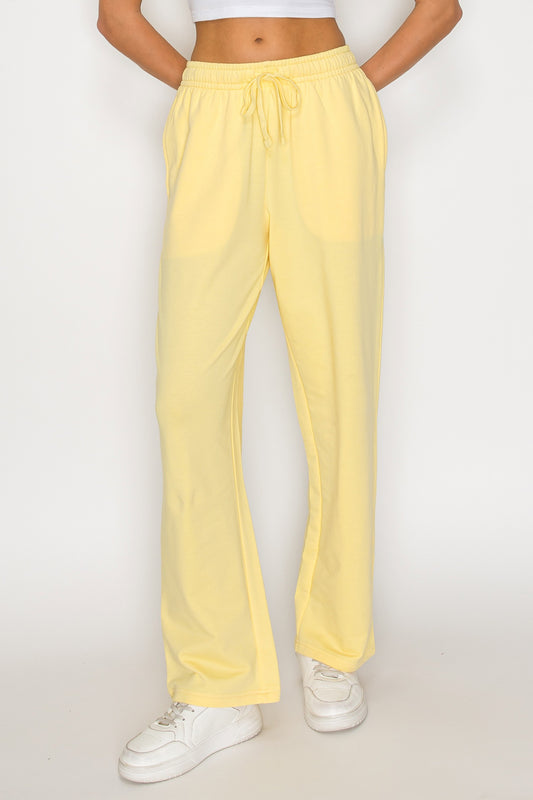 French Terry Straight Leg Sweatpants