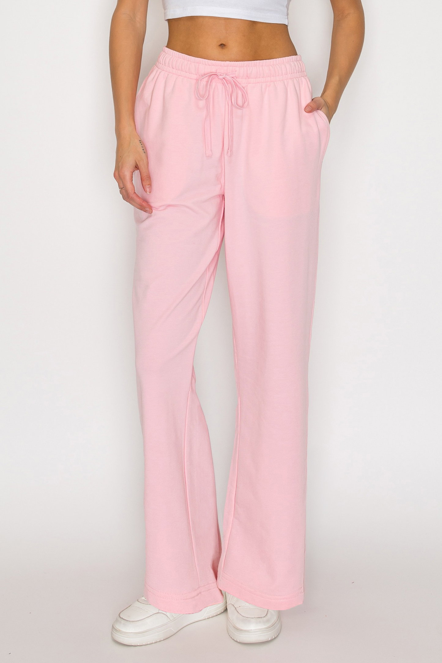 French Terry Straight Leg Sweatpants