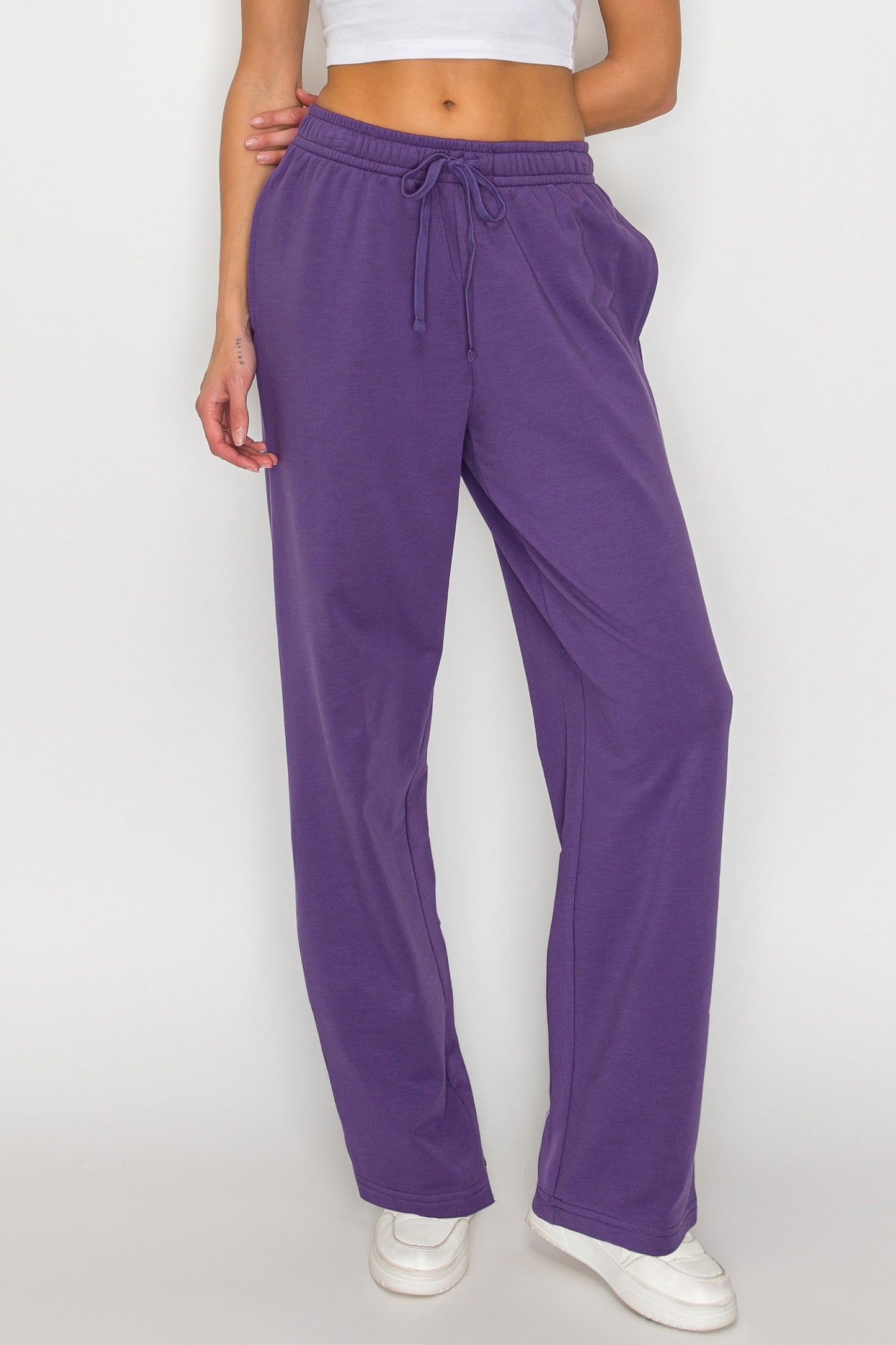 French Terry Straight Leg Sweatpants